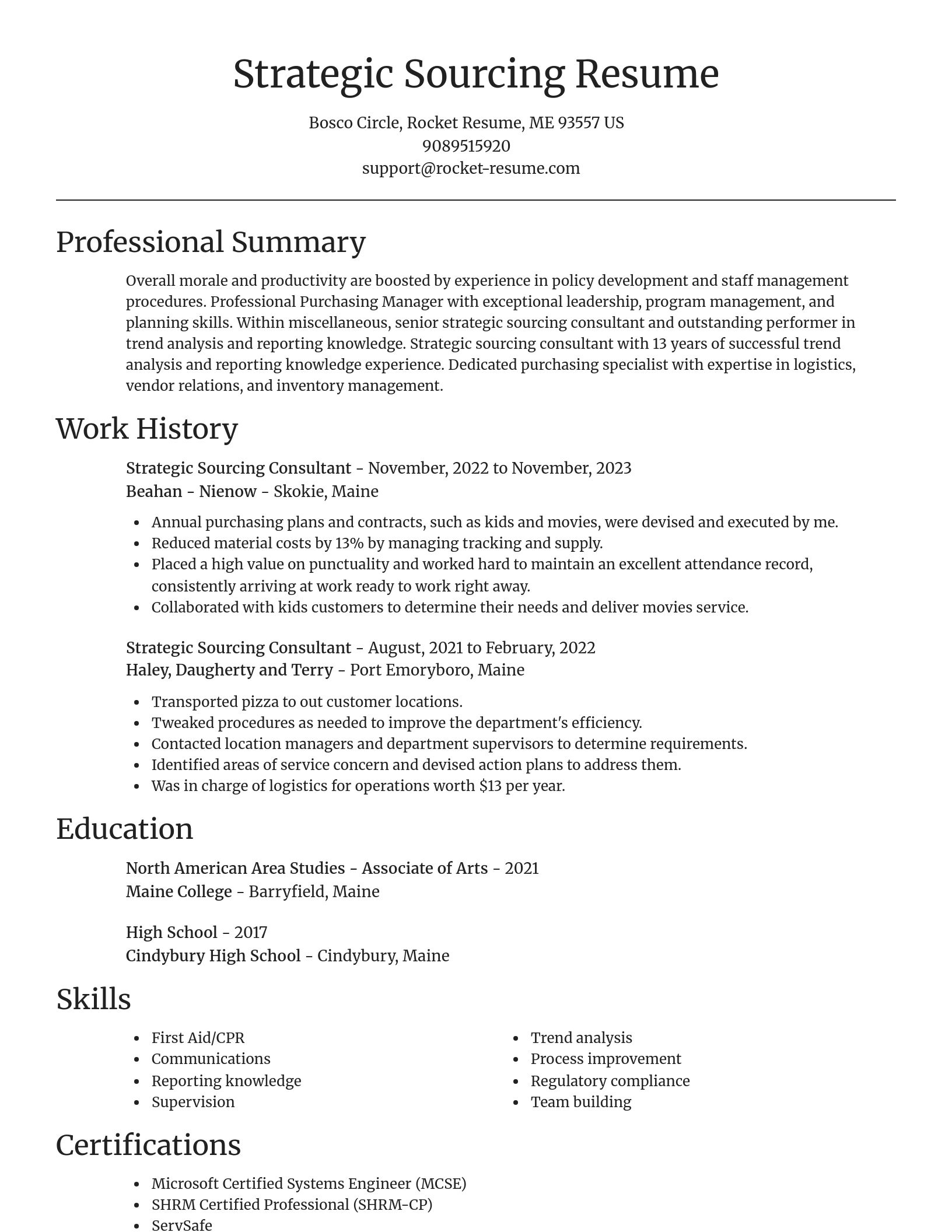 Focal Point resume template