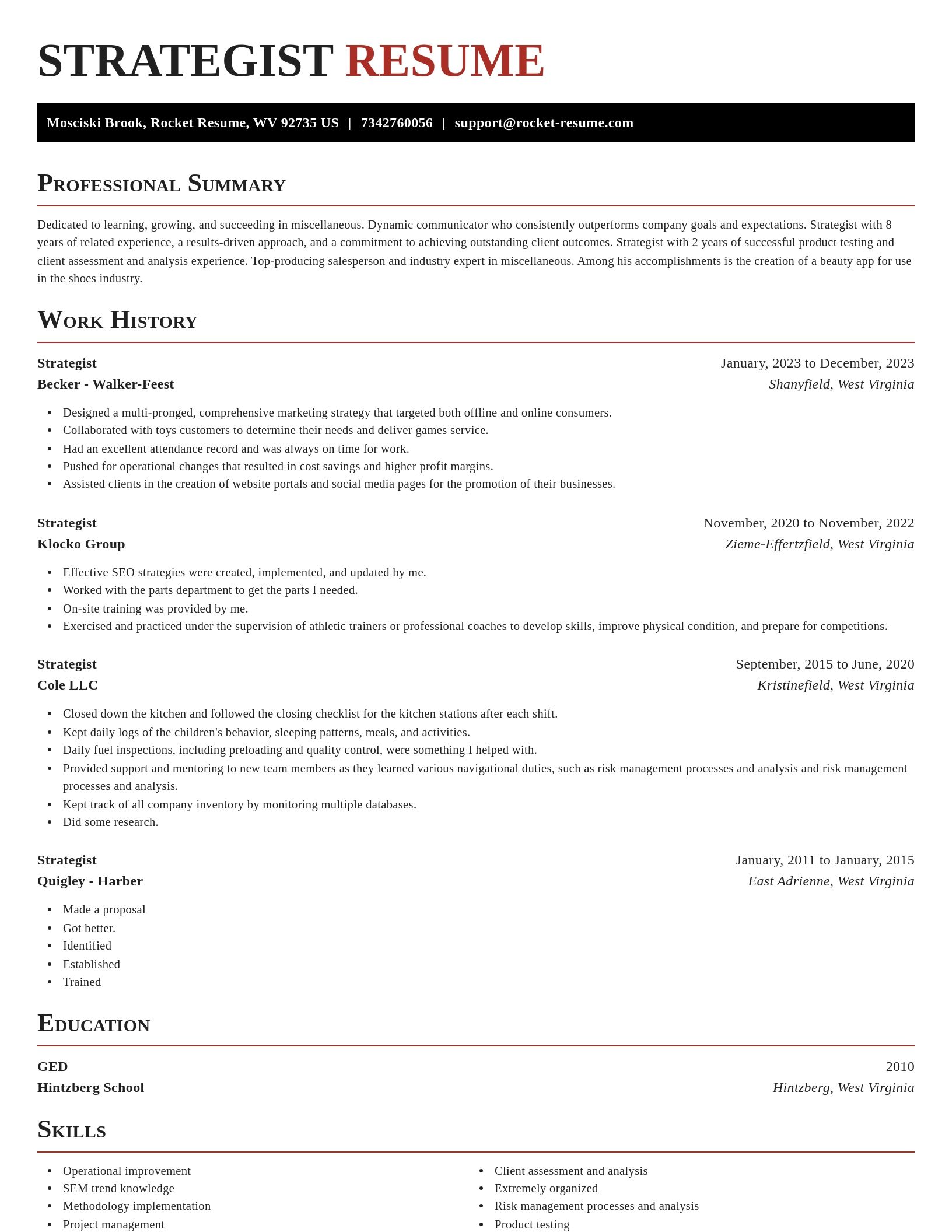 Exquisite resume template