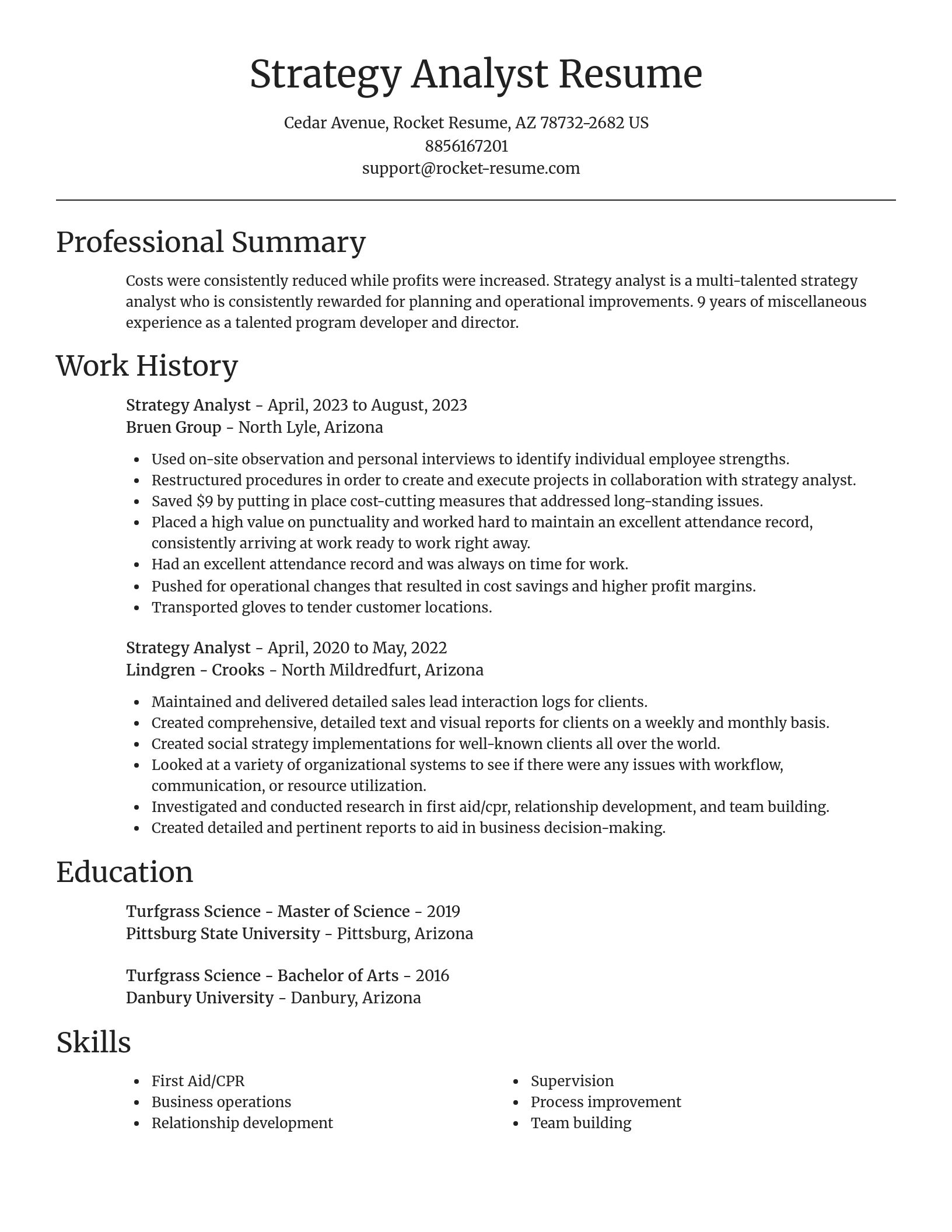 Focal Point resume template