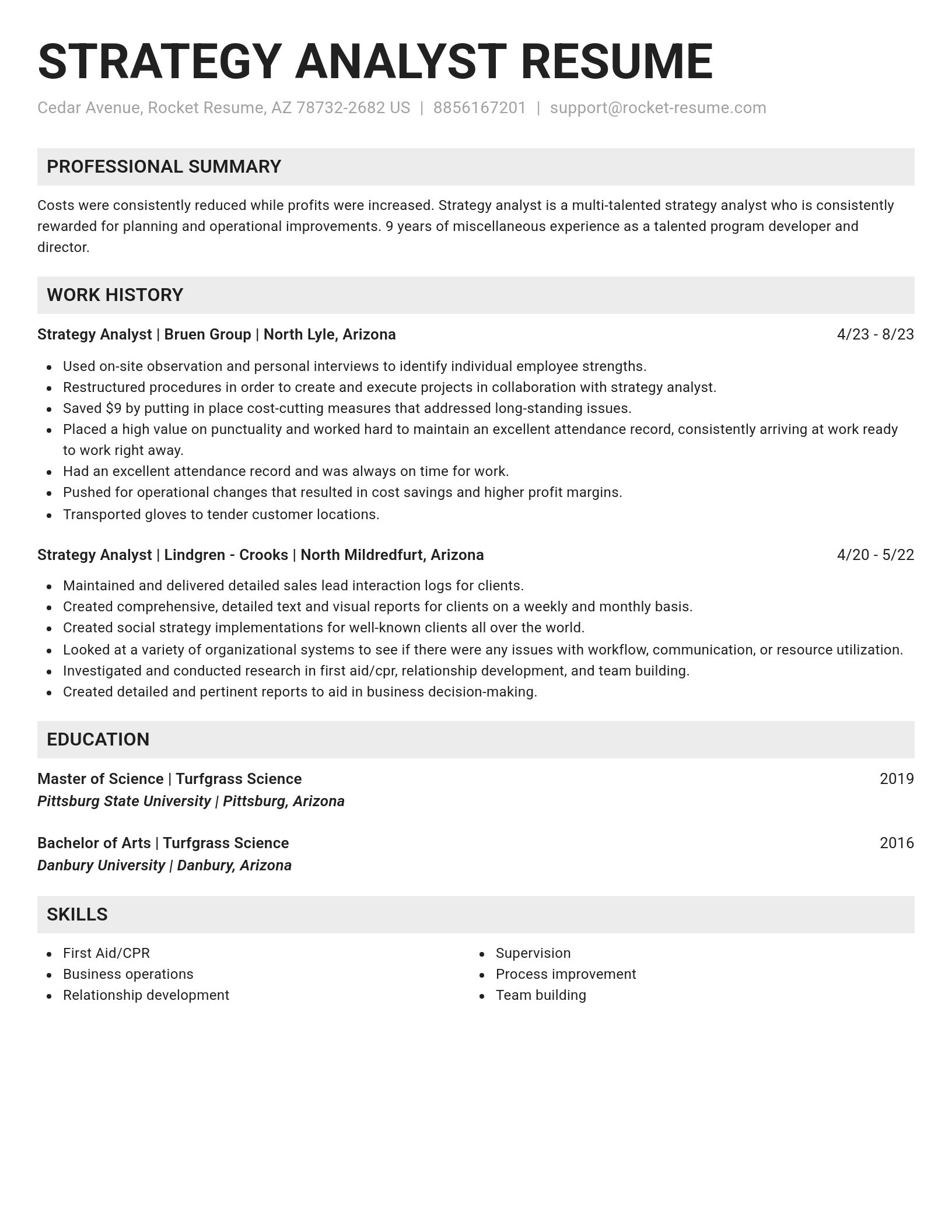 Genius resume template