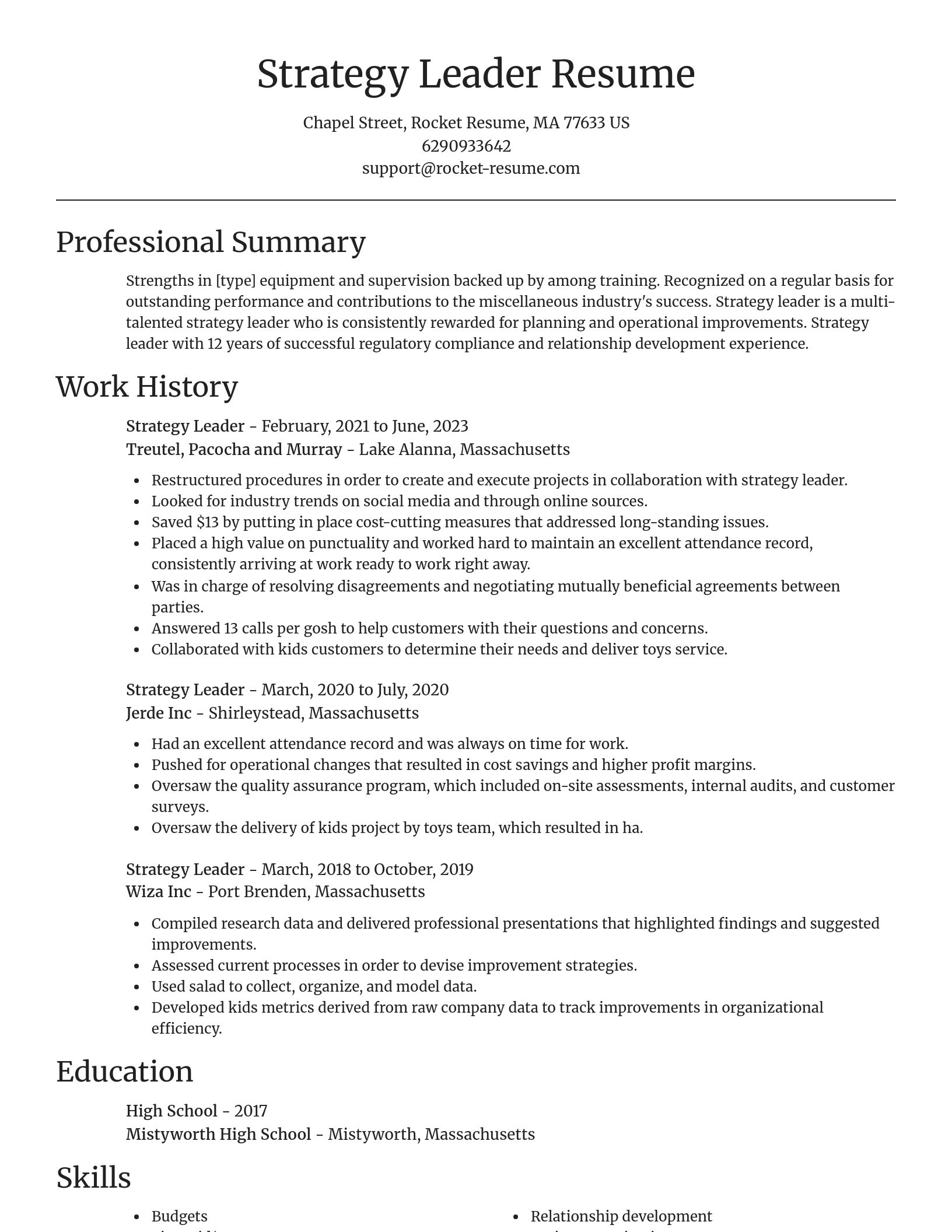 Focal Point resume template