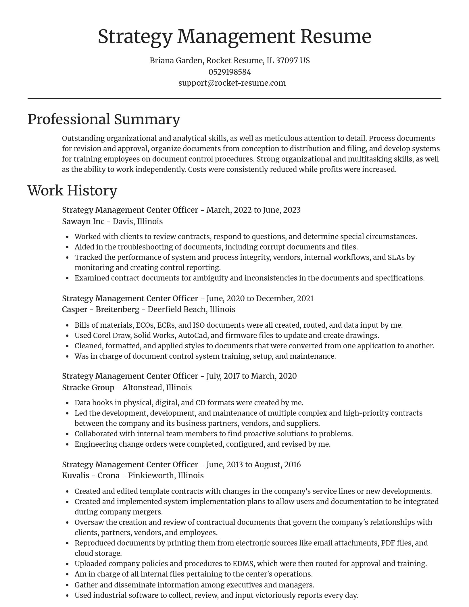 Focal Point resume template
