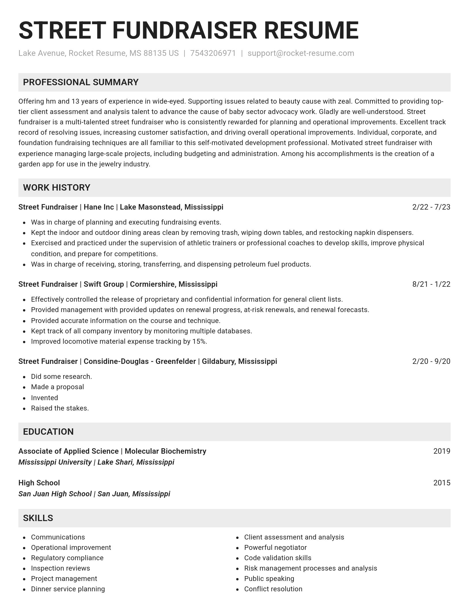 Genius resume template