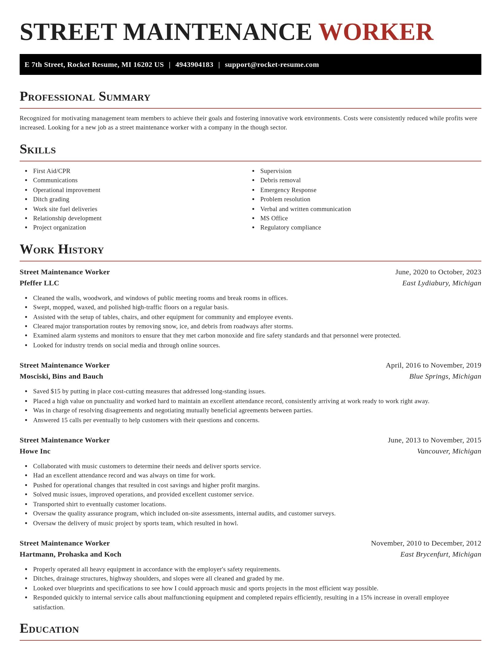 Exquisite resume template