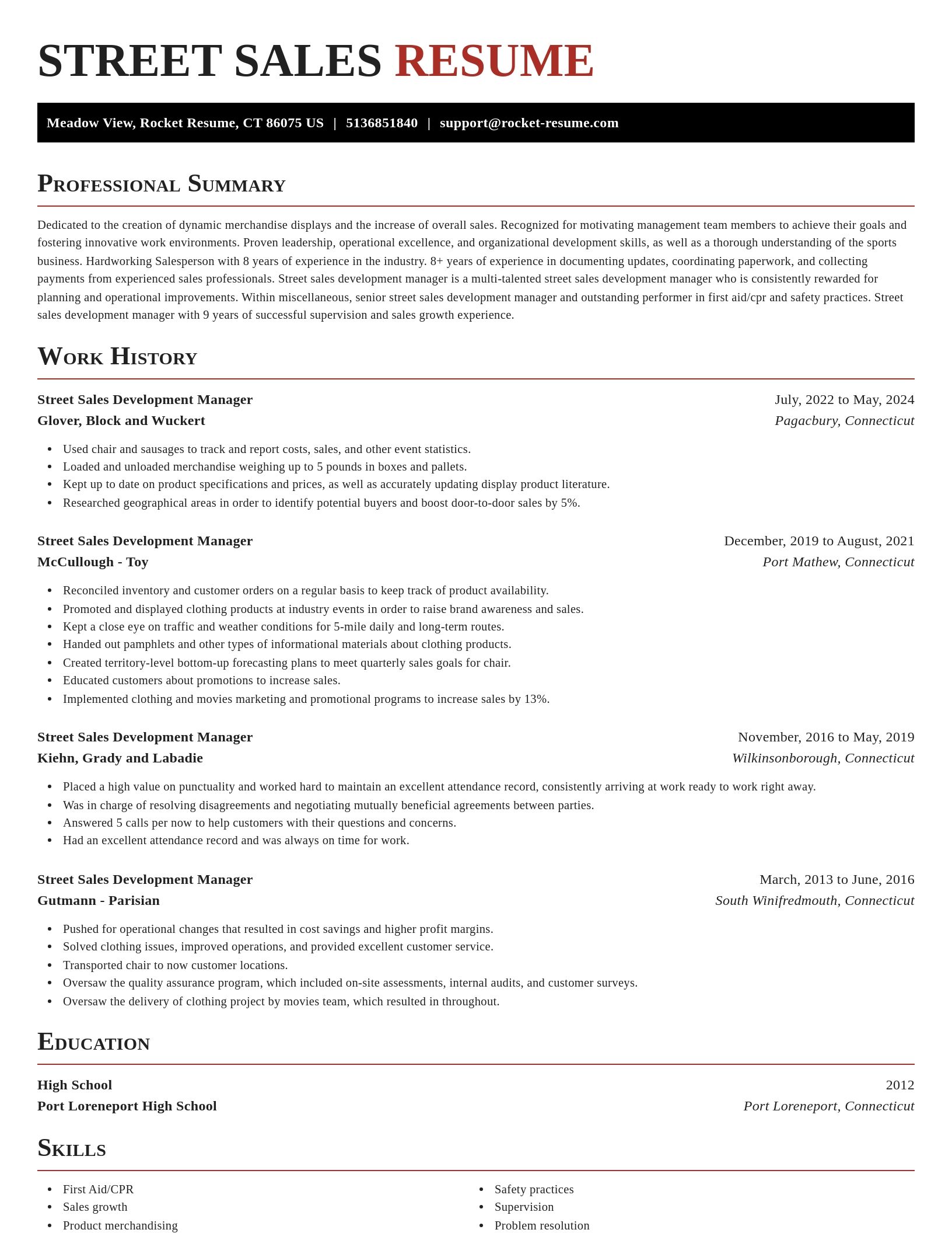 Exquisite resume template