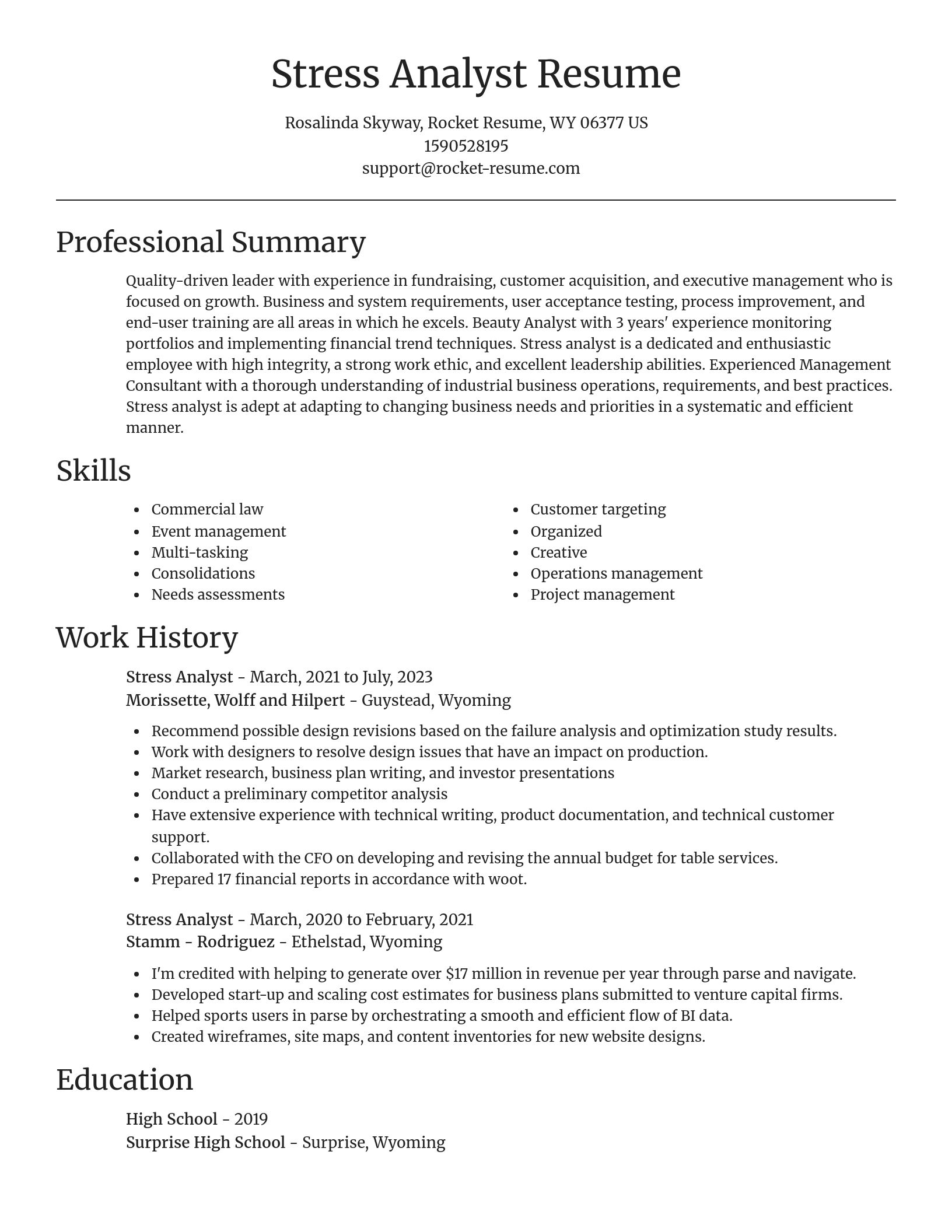 Focal Point resume template