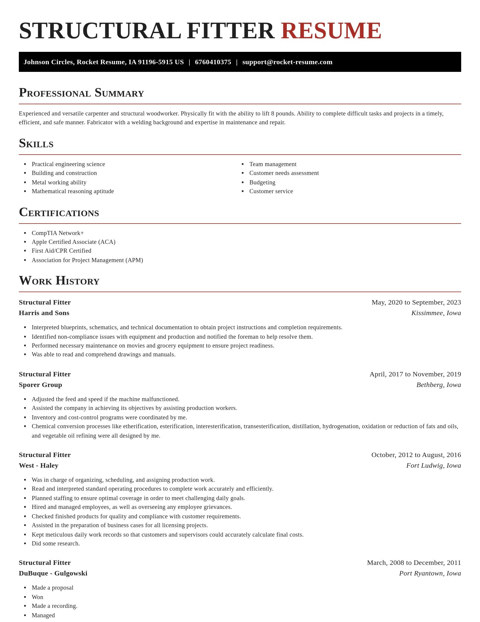 Exquisite resume template