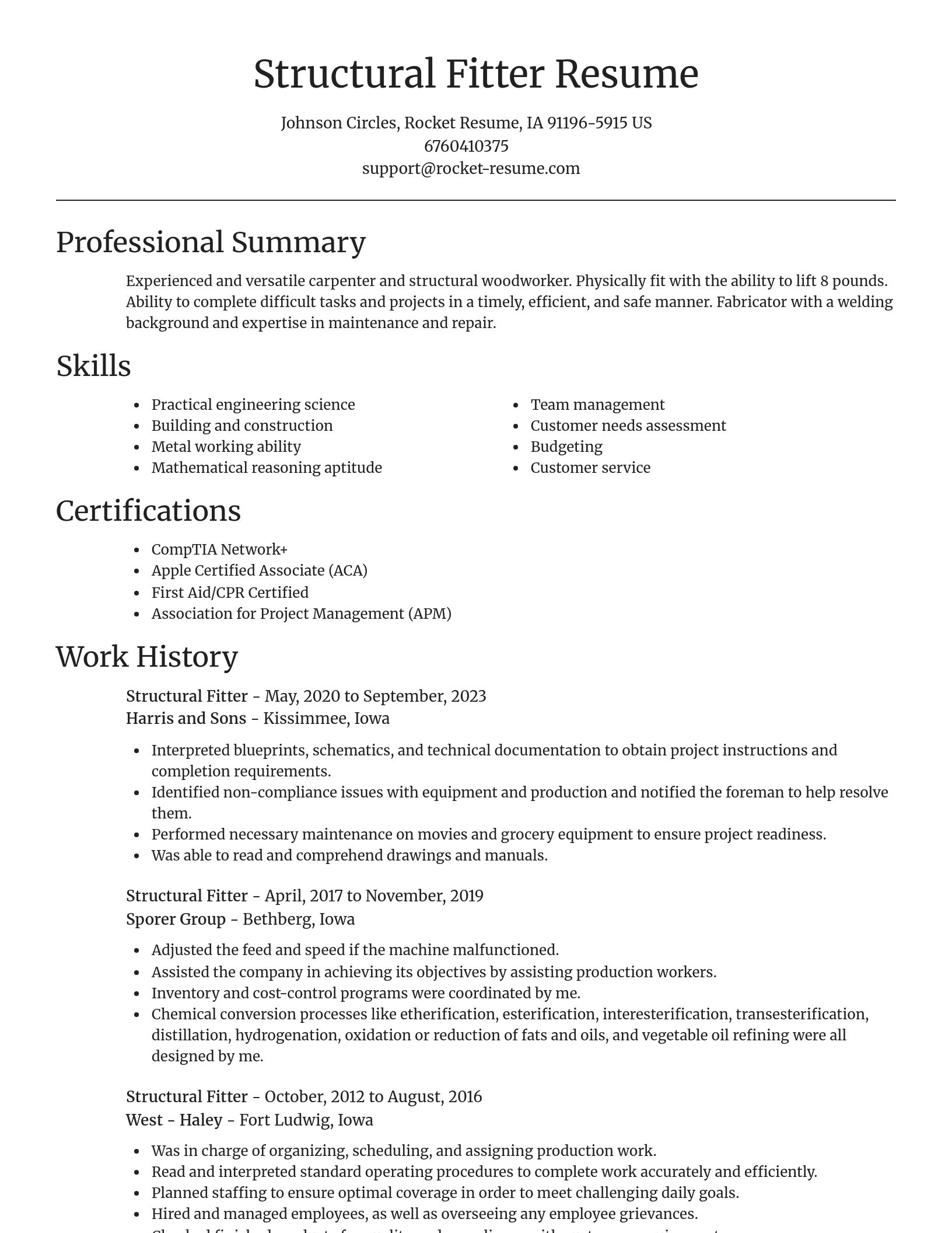 Focal Point resume template