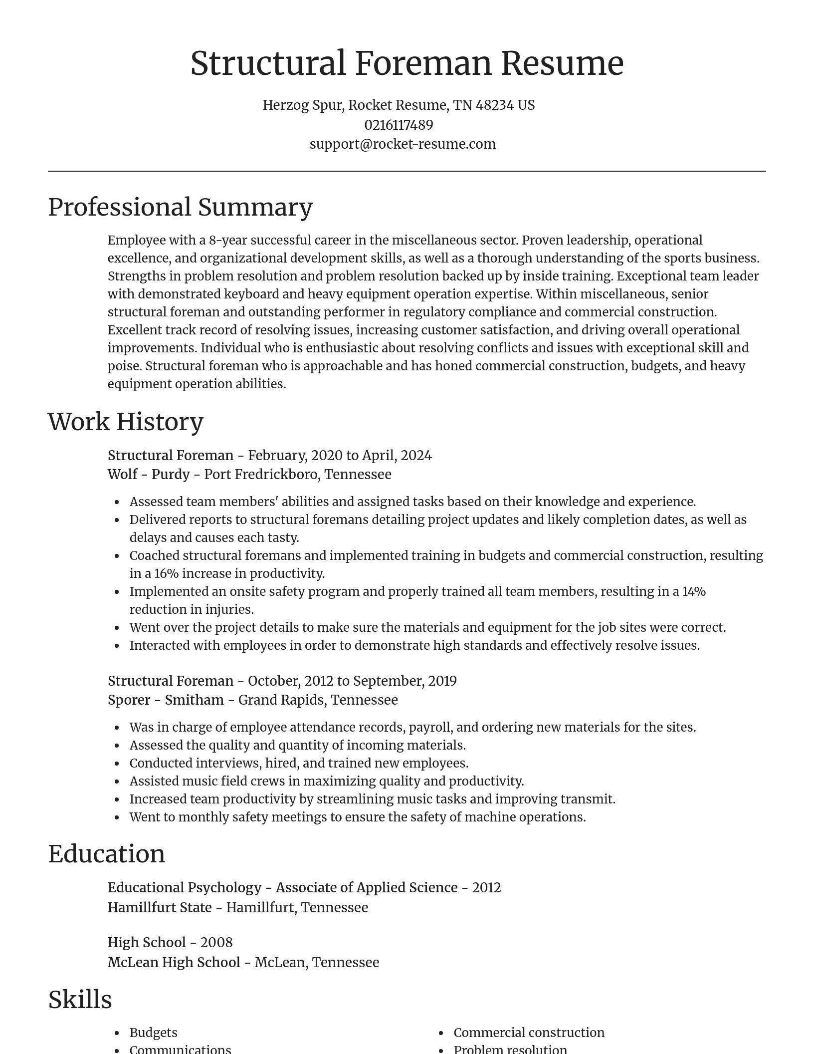 Focal Point resume template