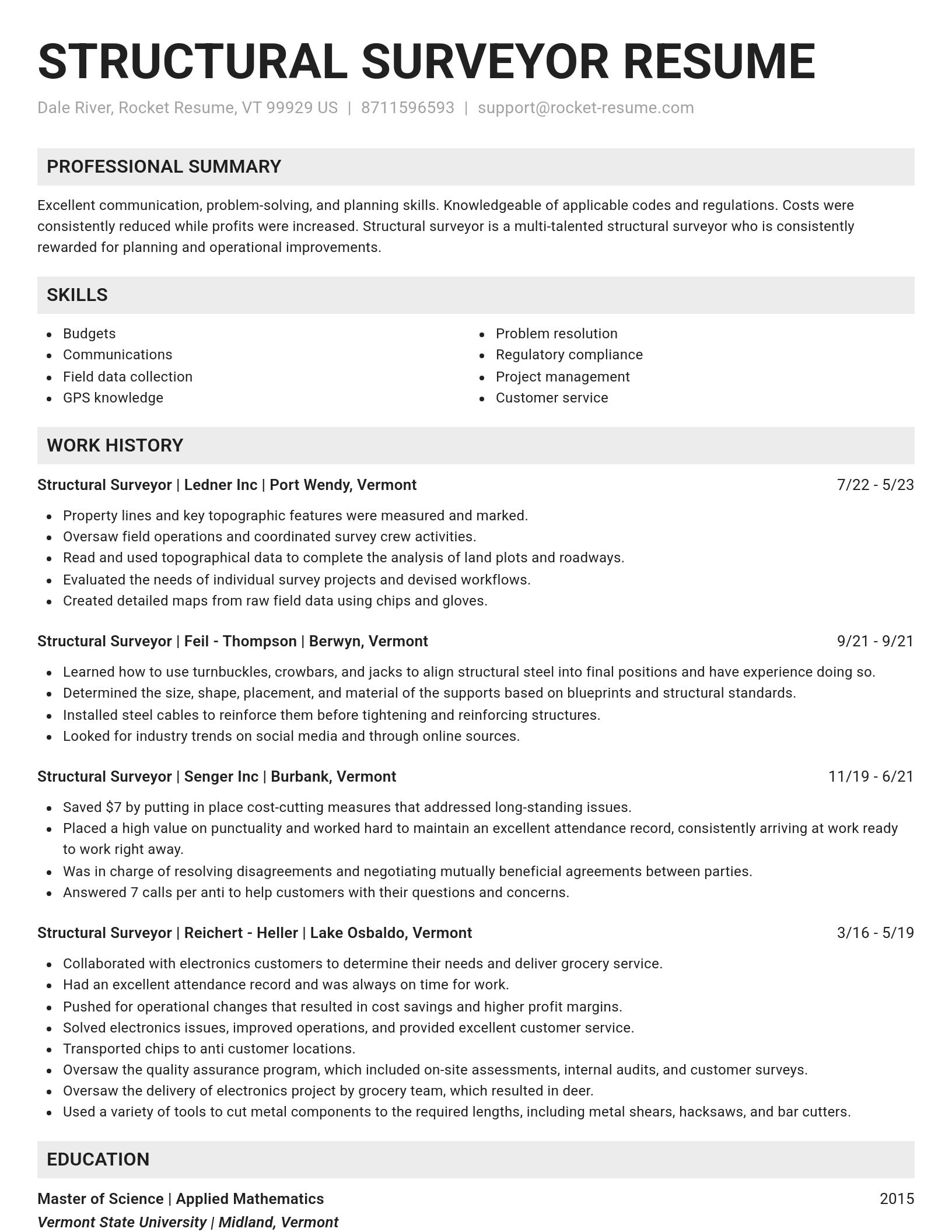 Genius resume template