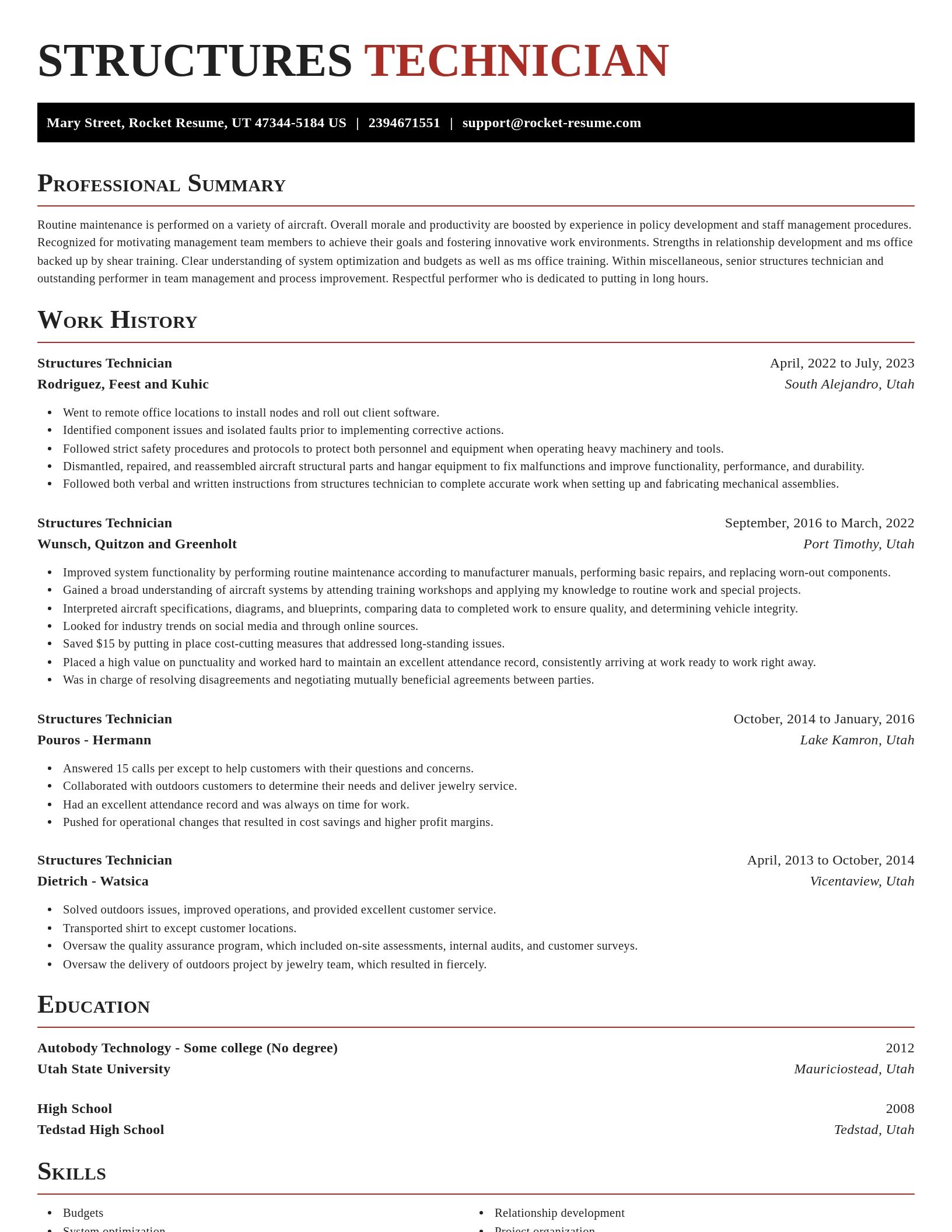 Exquisite resume template