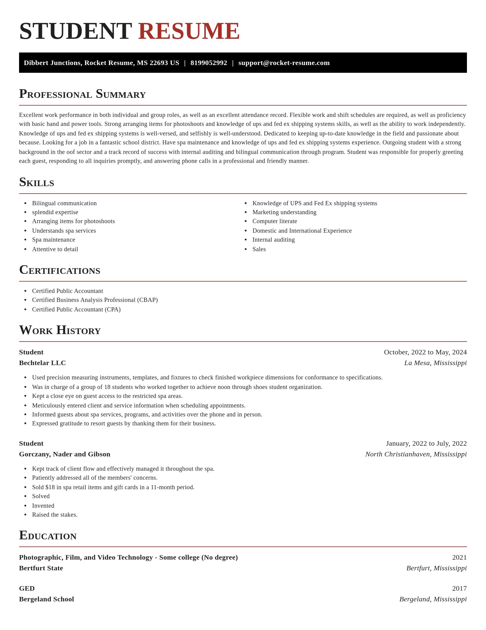 Exquisite resume template