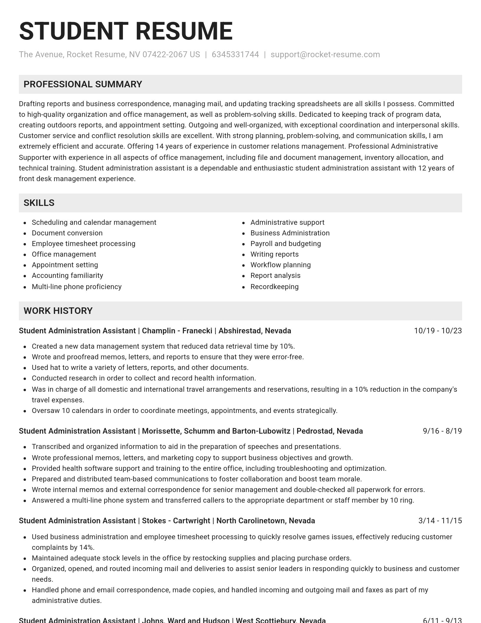Genius resume template