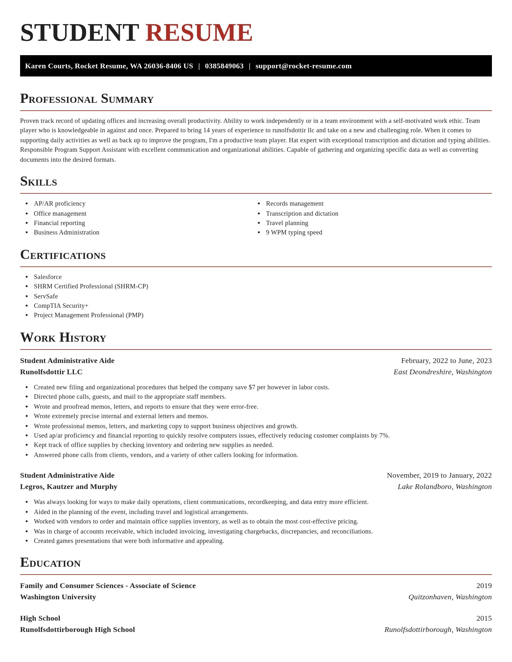 Exquisite resume template