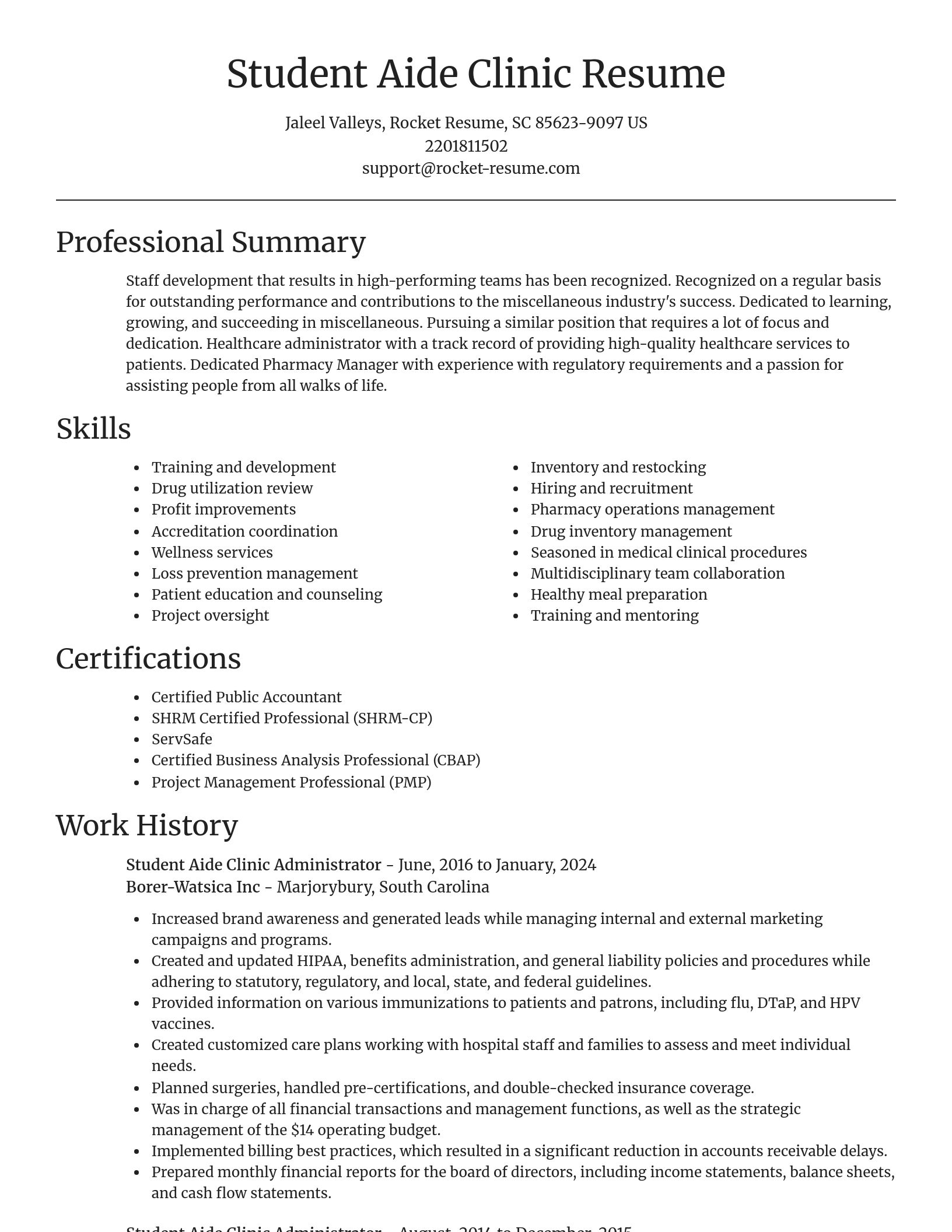 Focal Point resume template