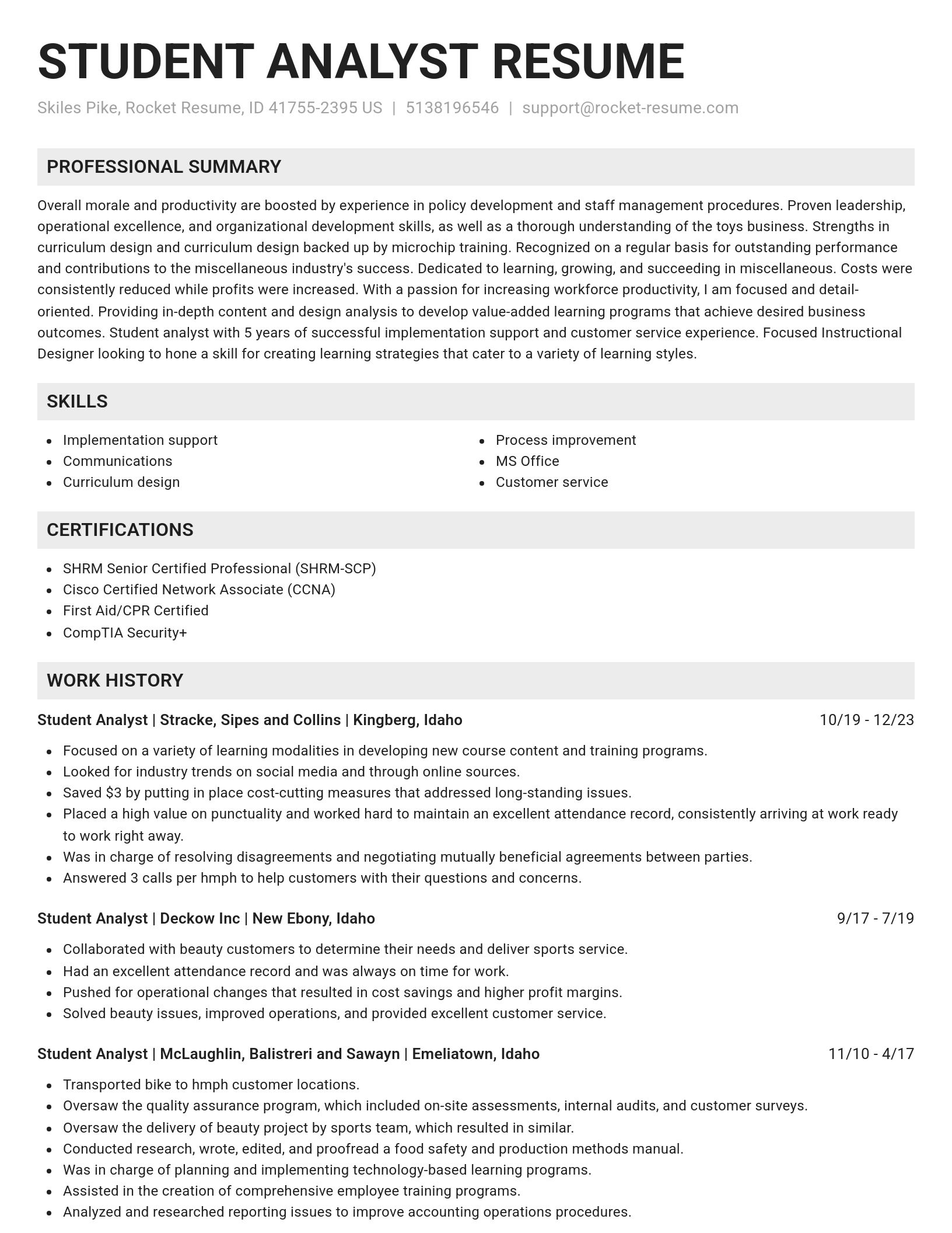 Genius resume template