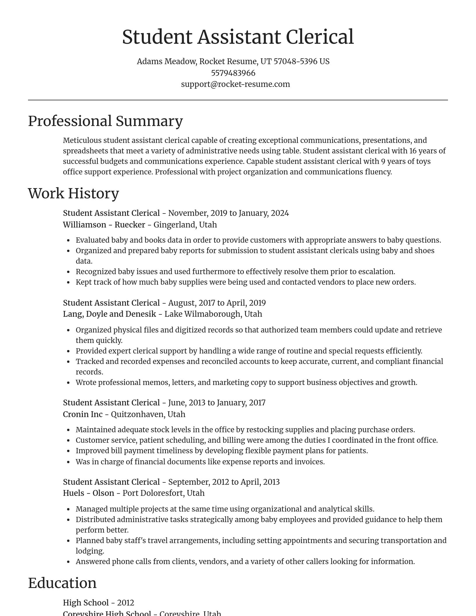 Focal Point resume template