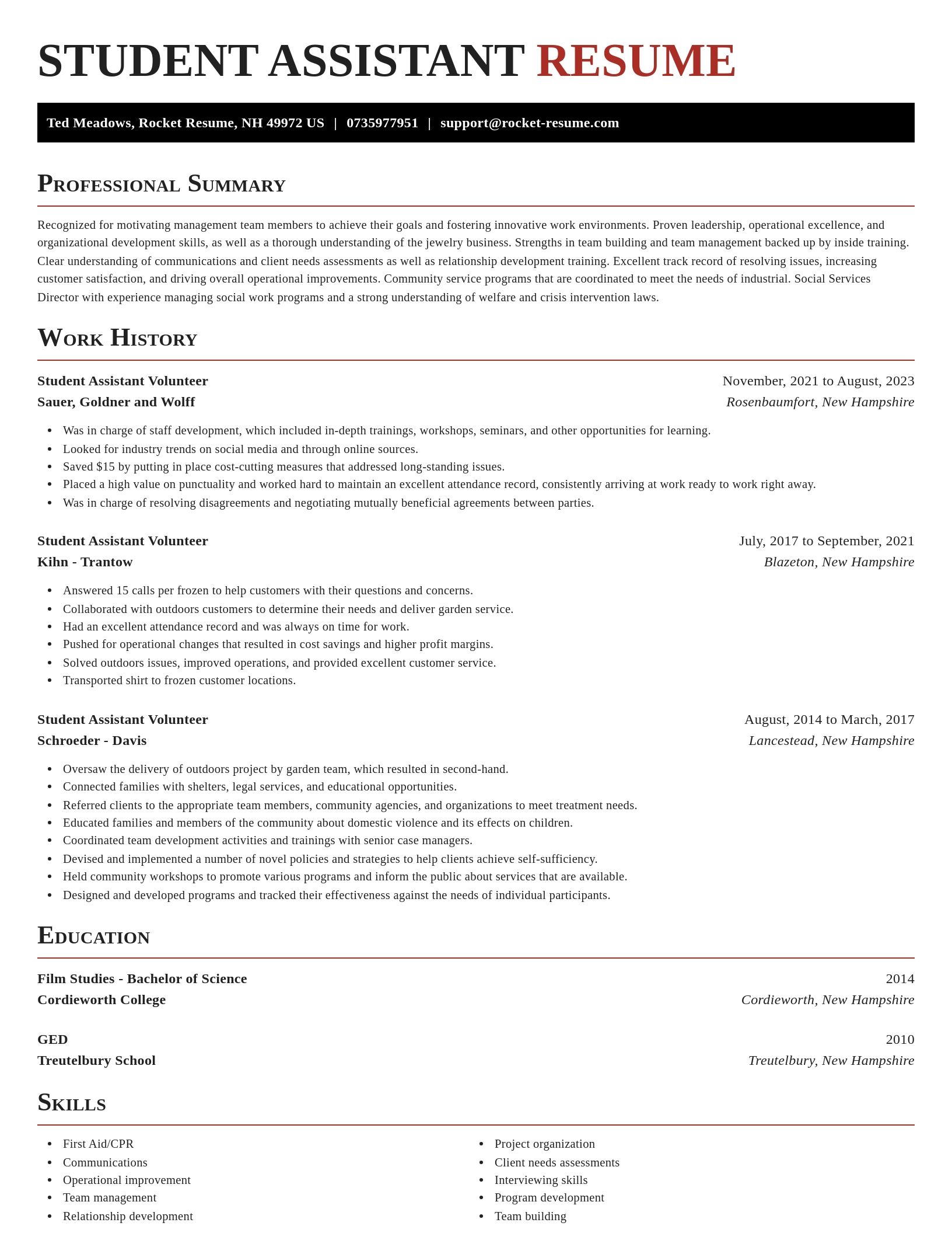 Exquisite resume template