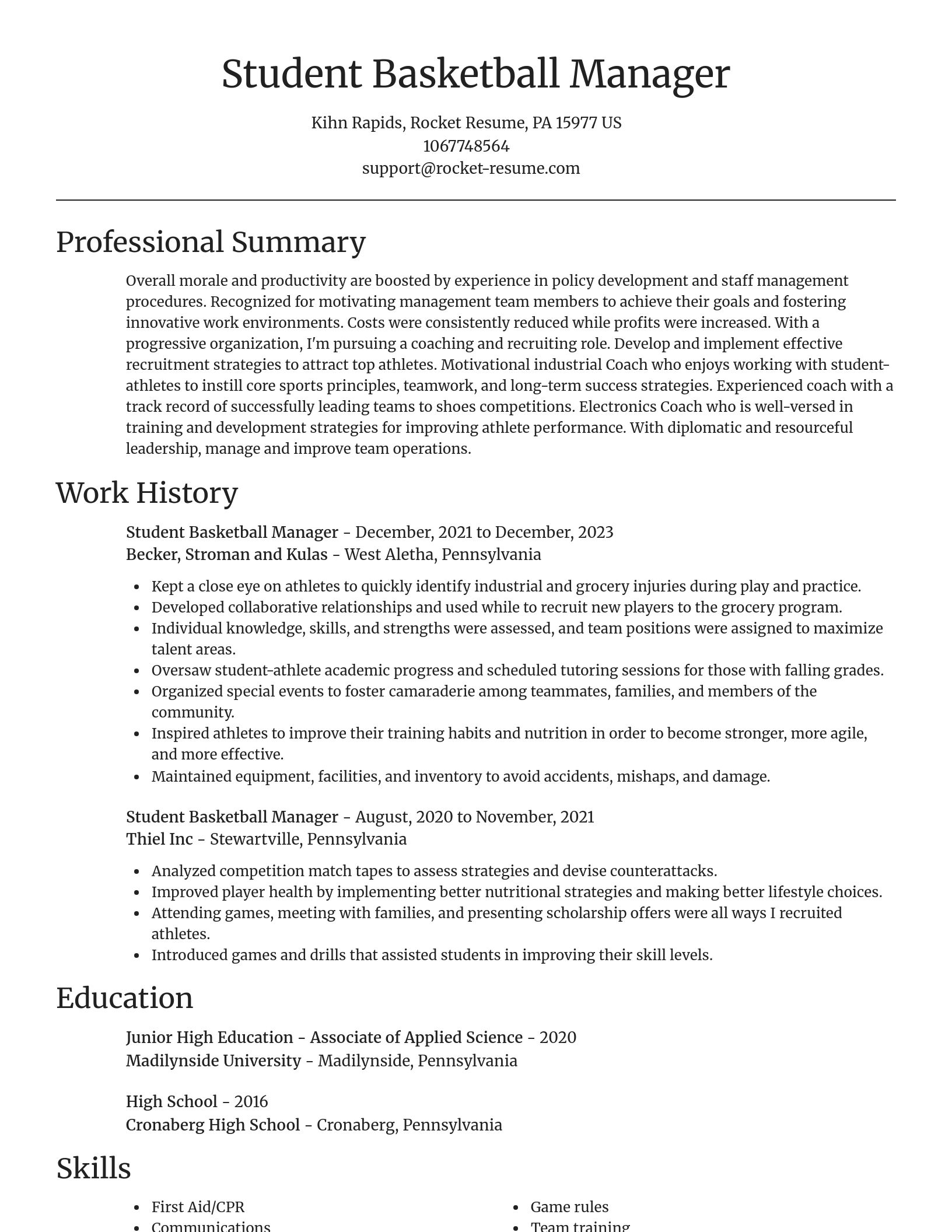 Focal Point resume template