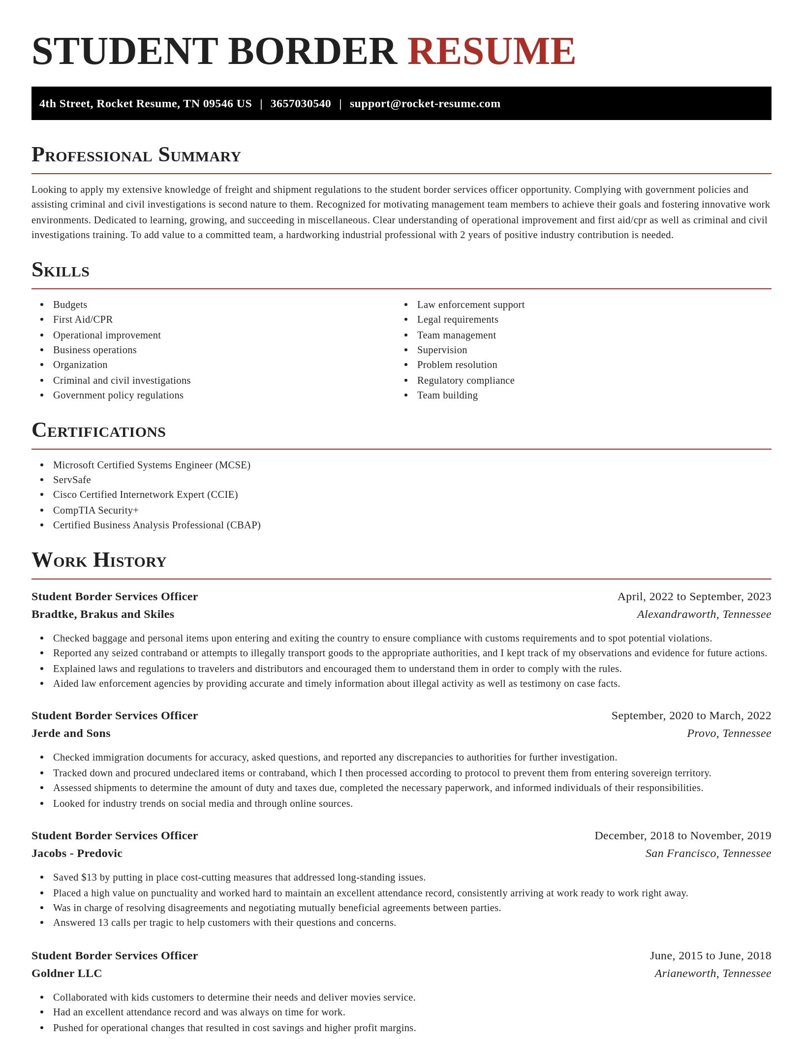 Exquisite resume template