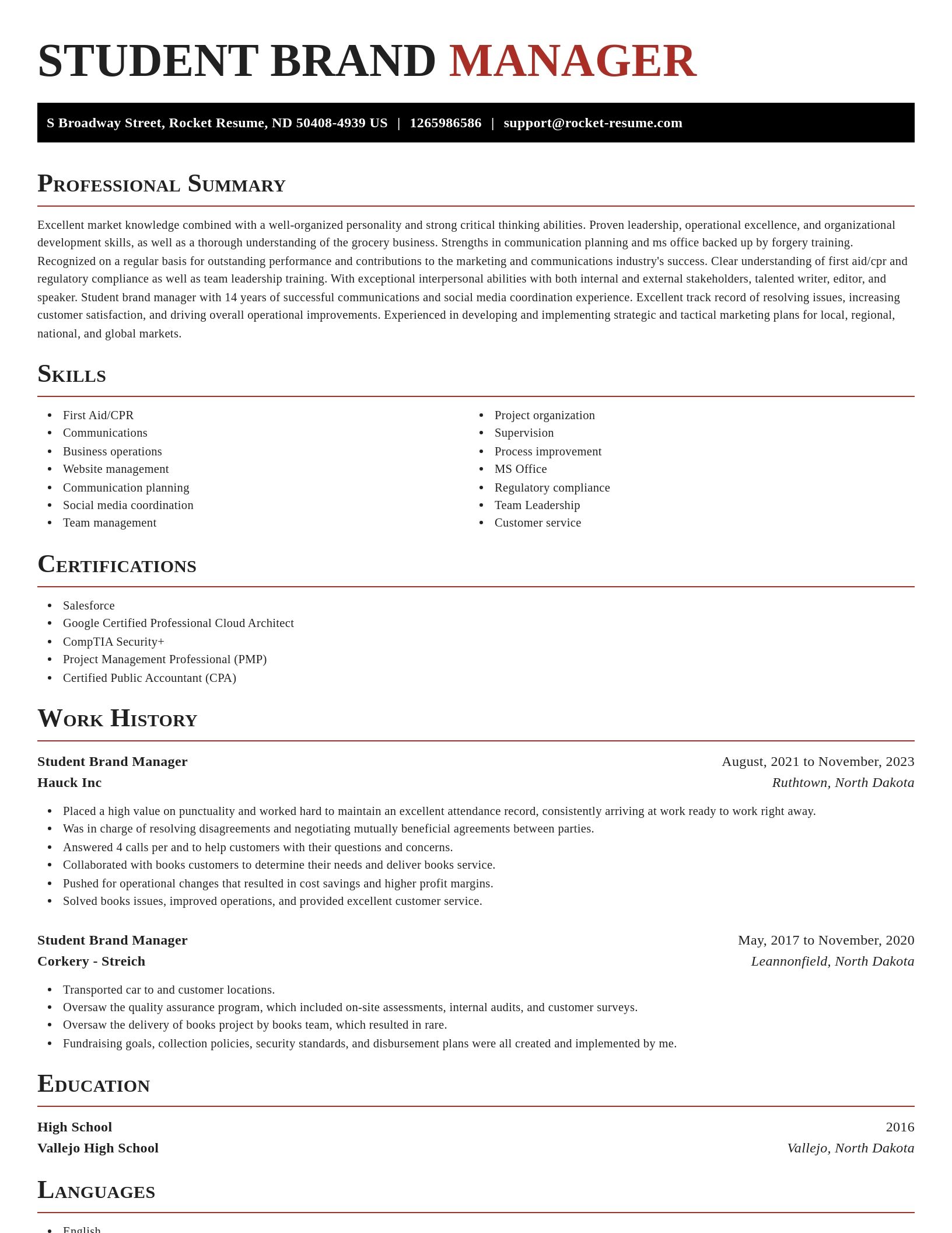 Exquisite resume template