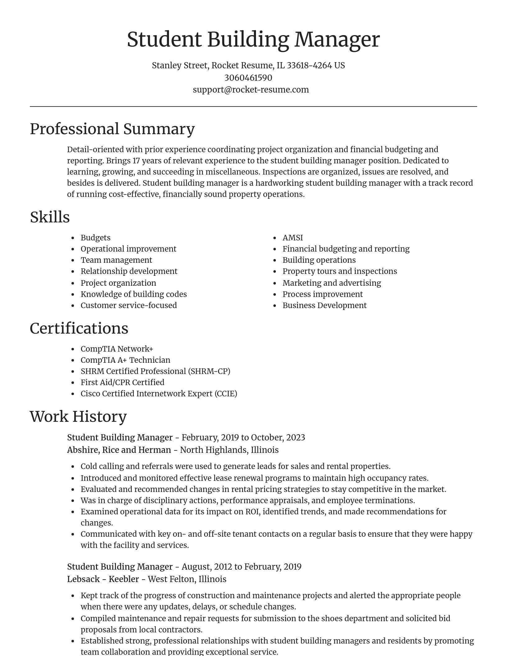Focal Point resume template