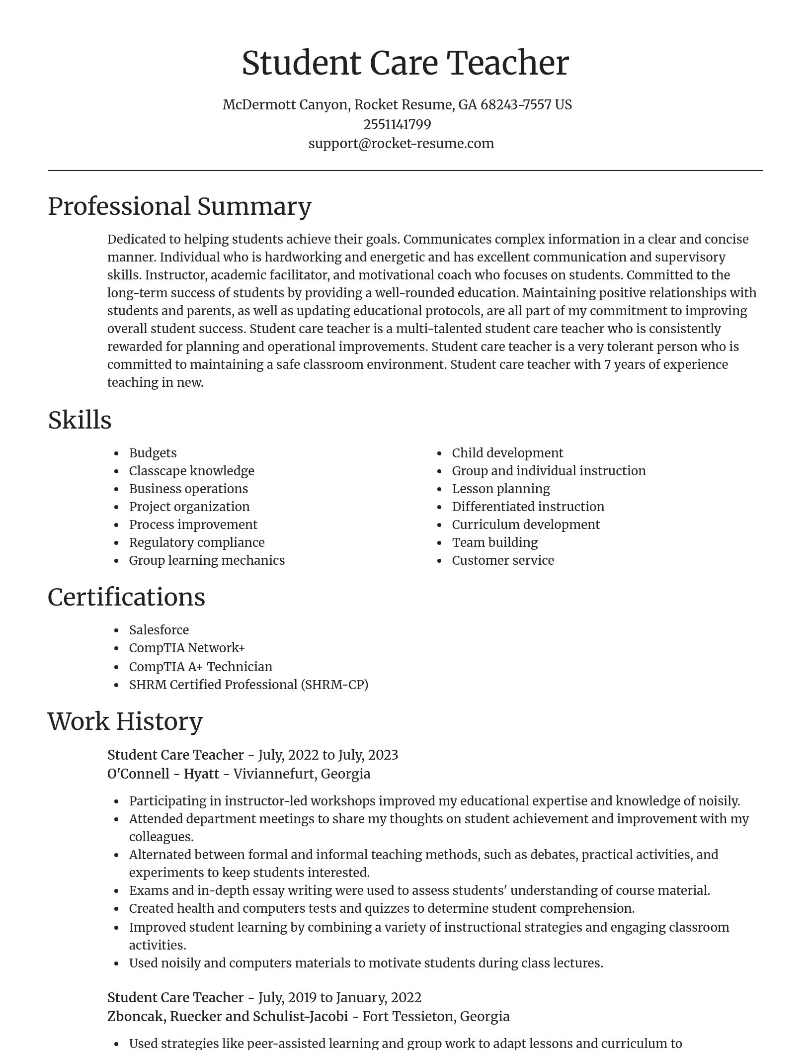 Focal Point resume template