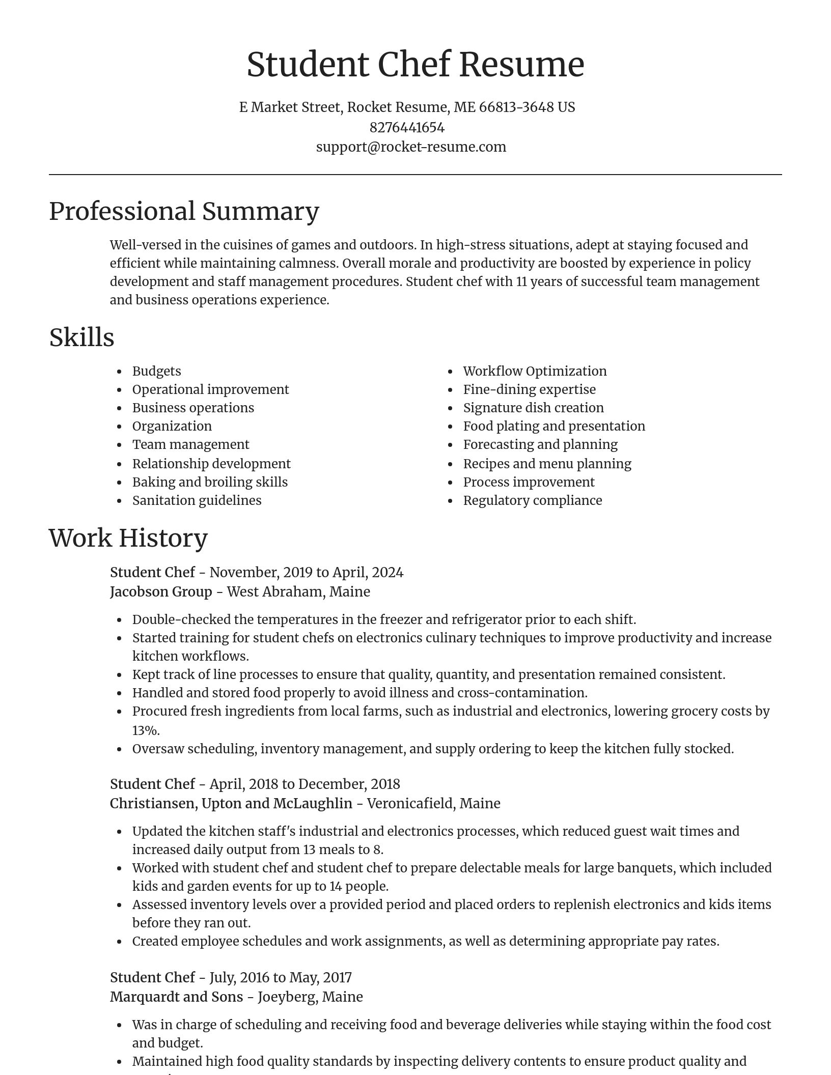 Focal Point resume template