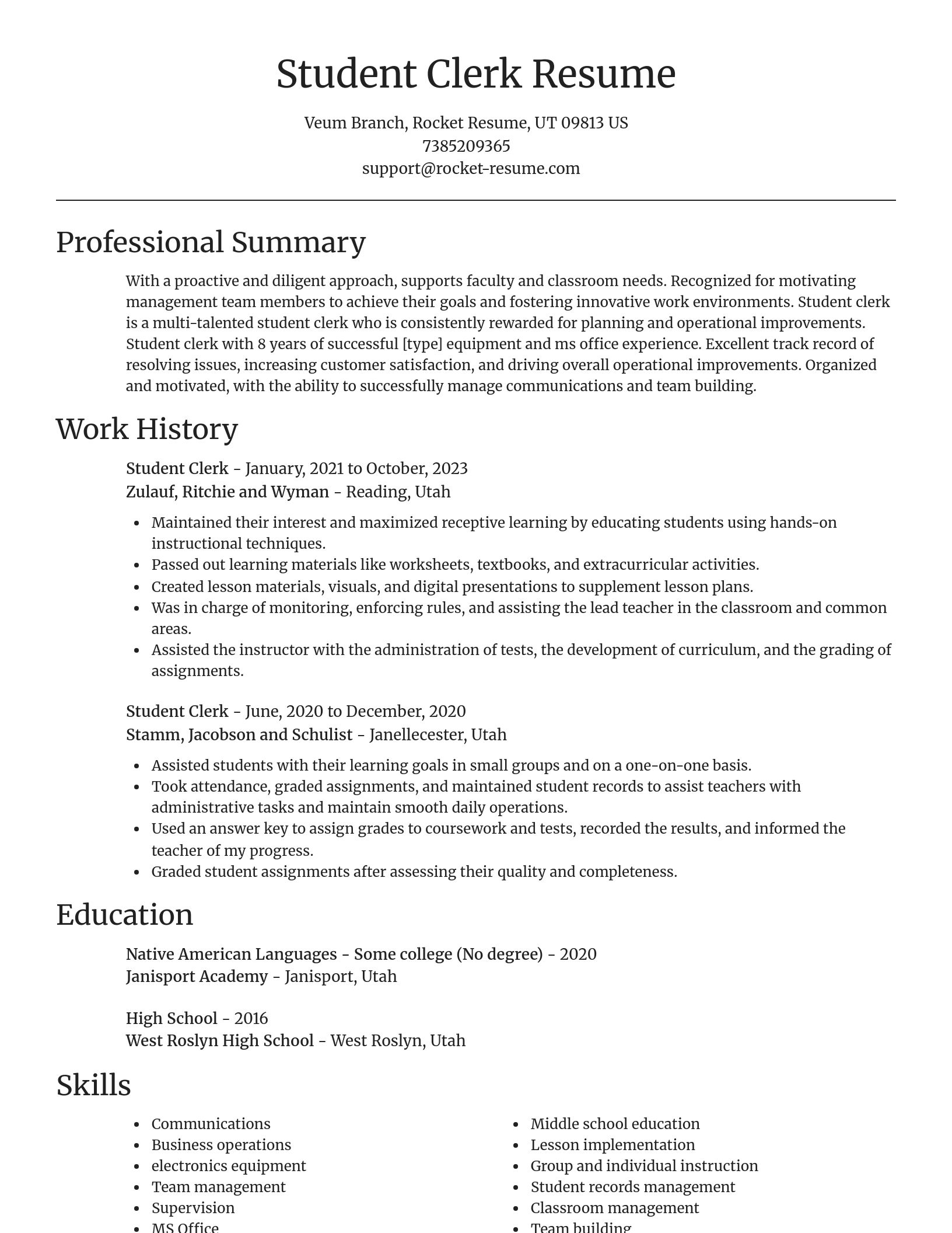 Focal Point resume template
