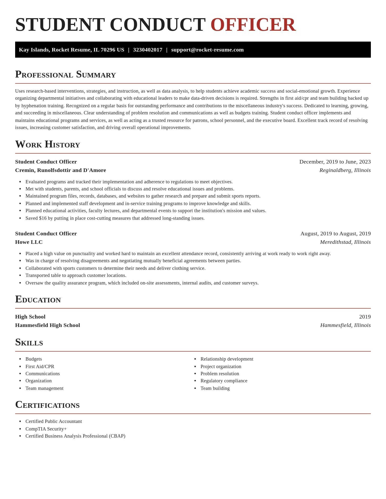 Exquisite resume template