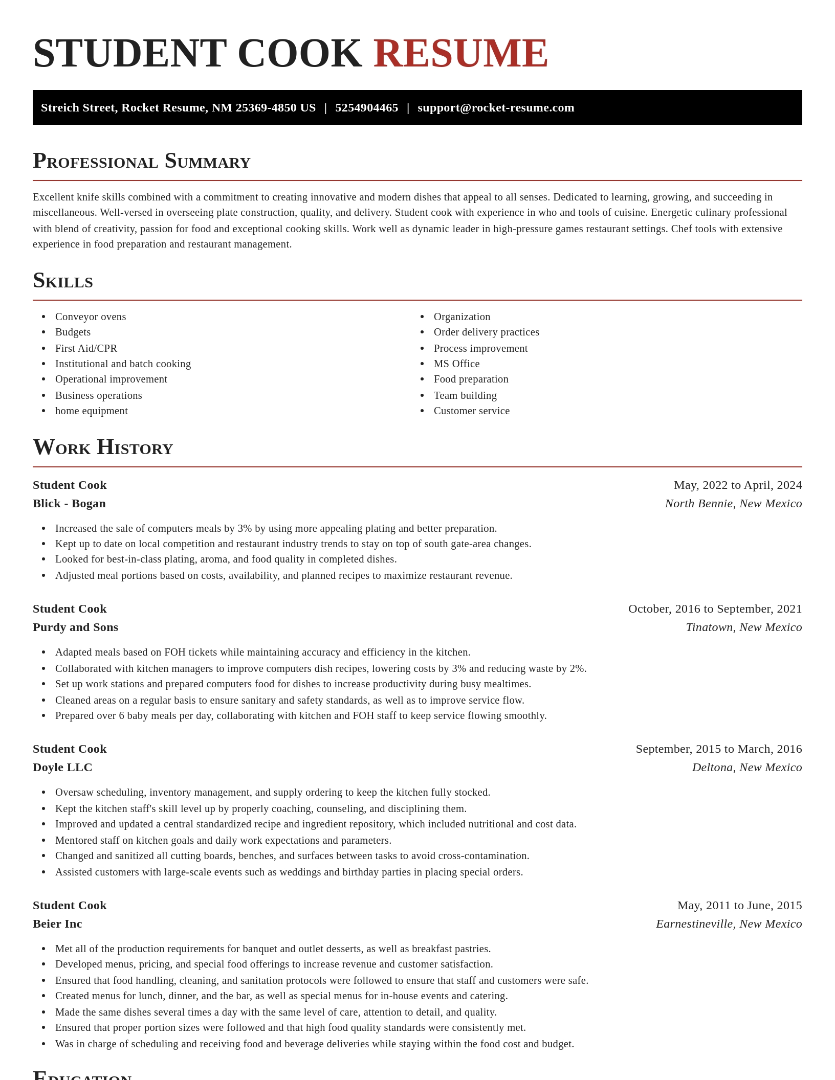 Exquisite resume template