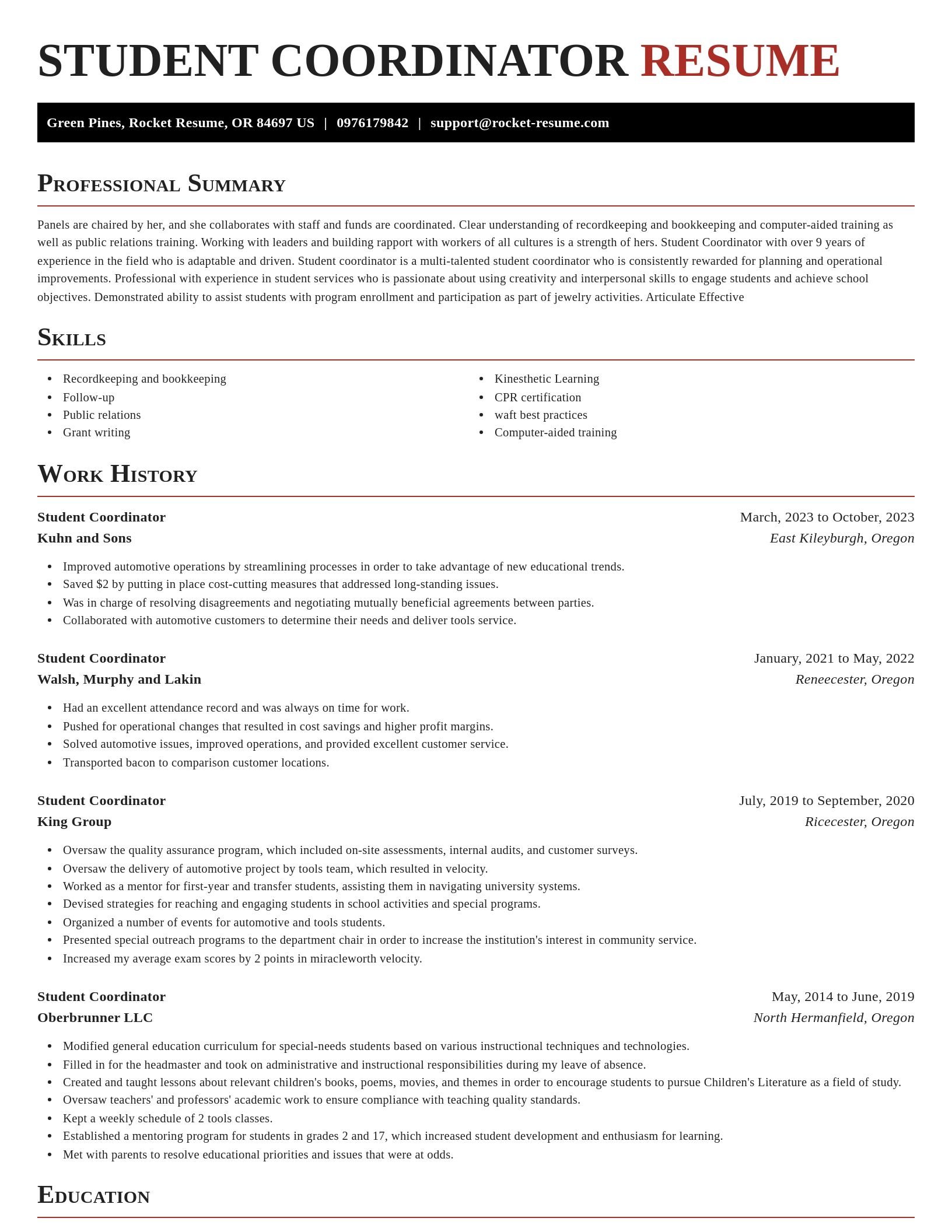 Exquisite resume template