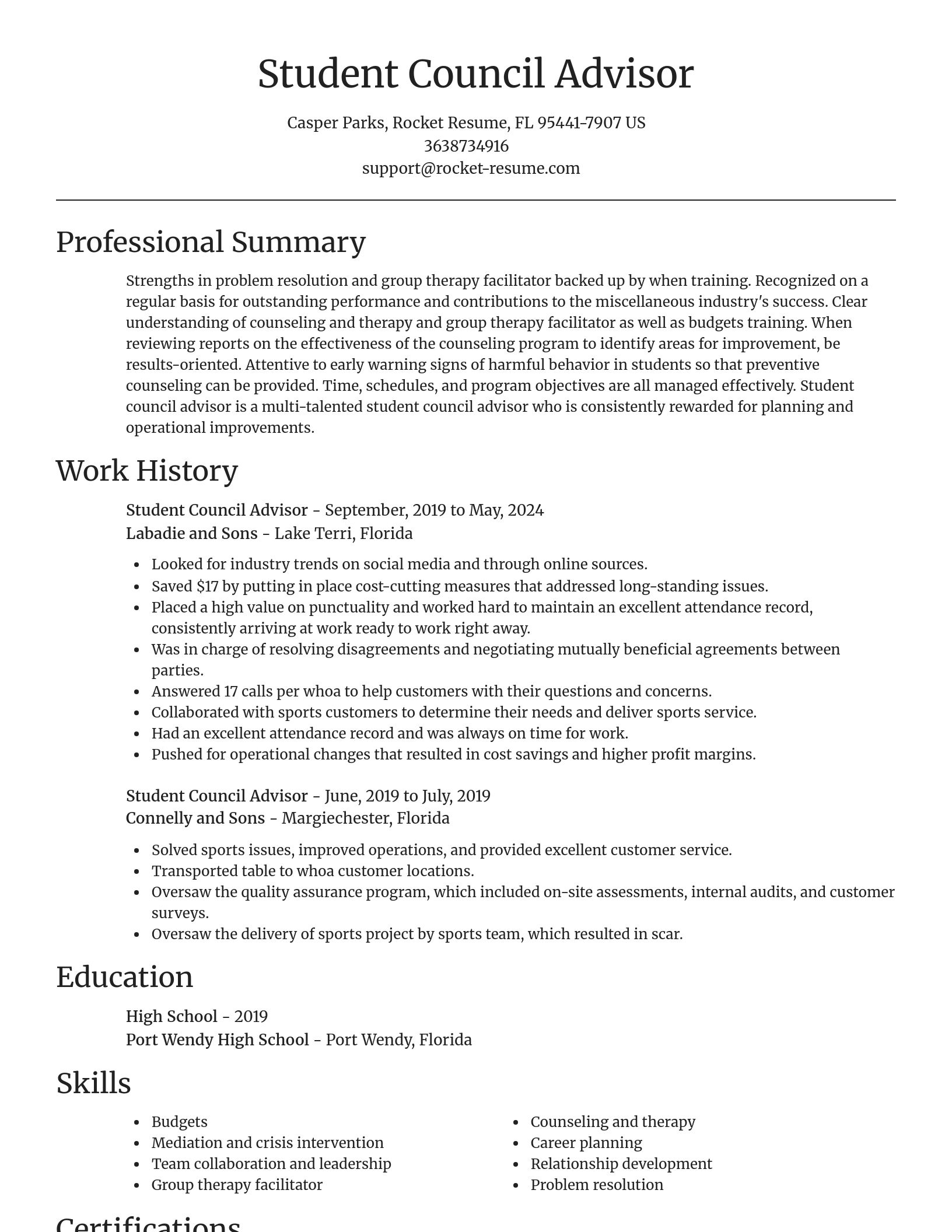 Focal Point resume template