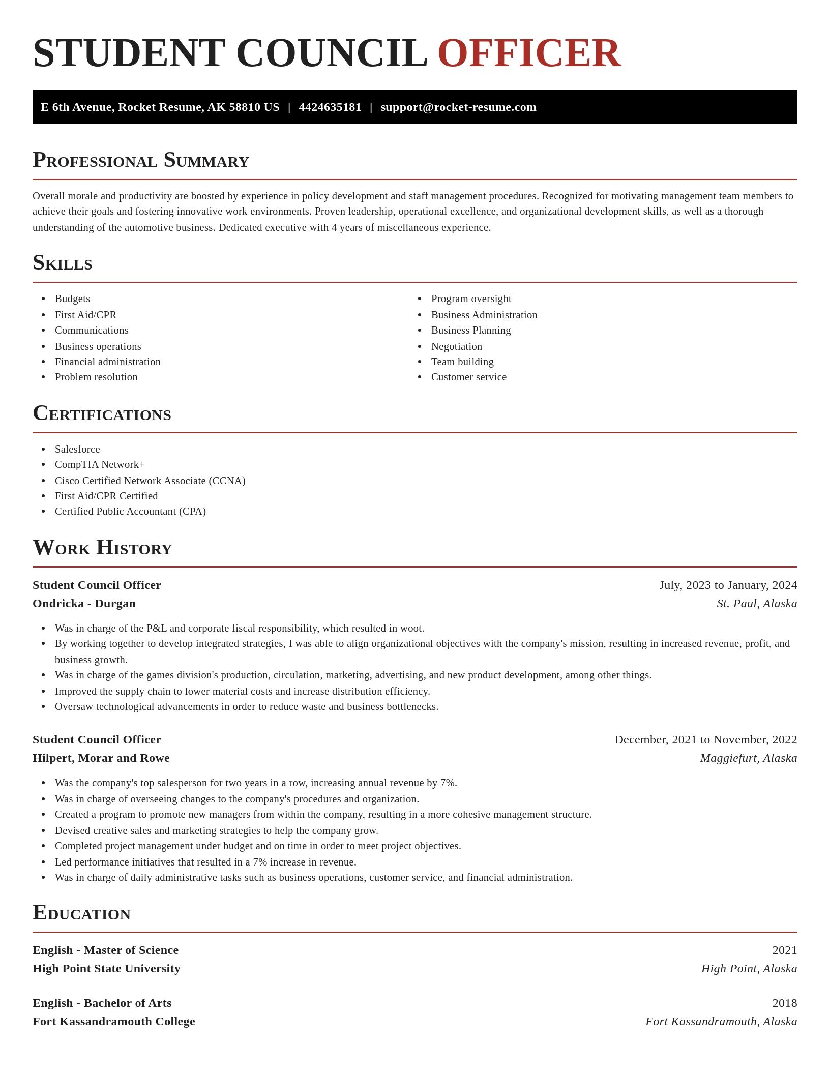 Exquisite resume template