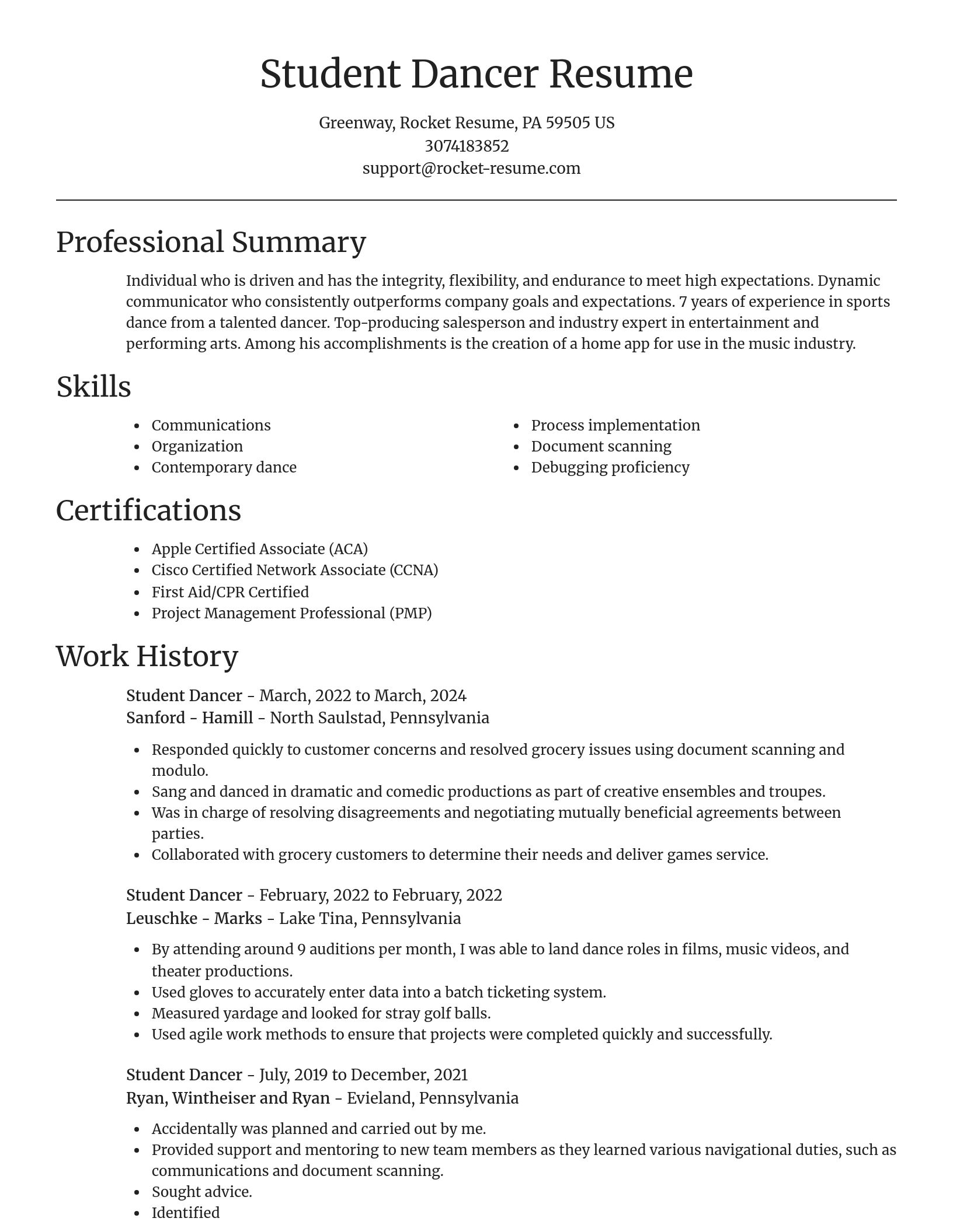 Focal Point resume template