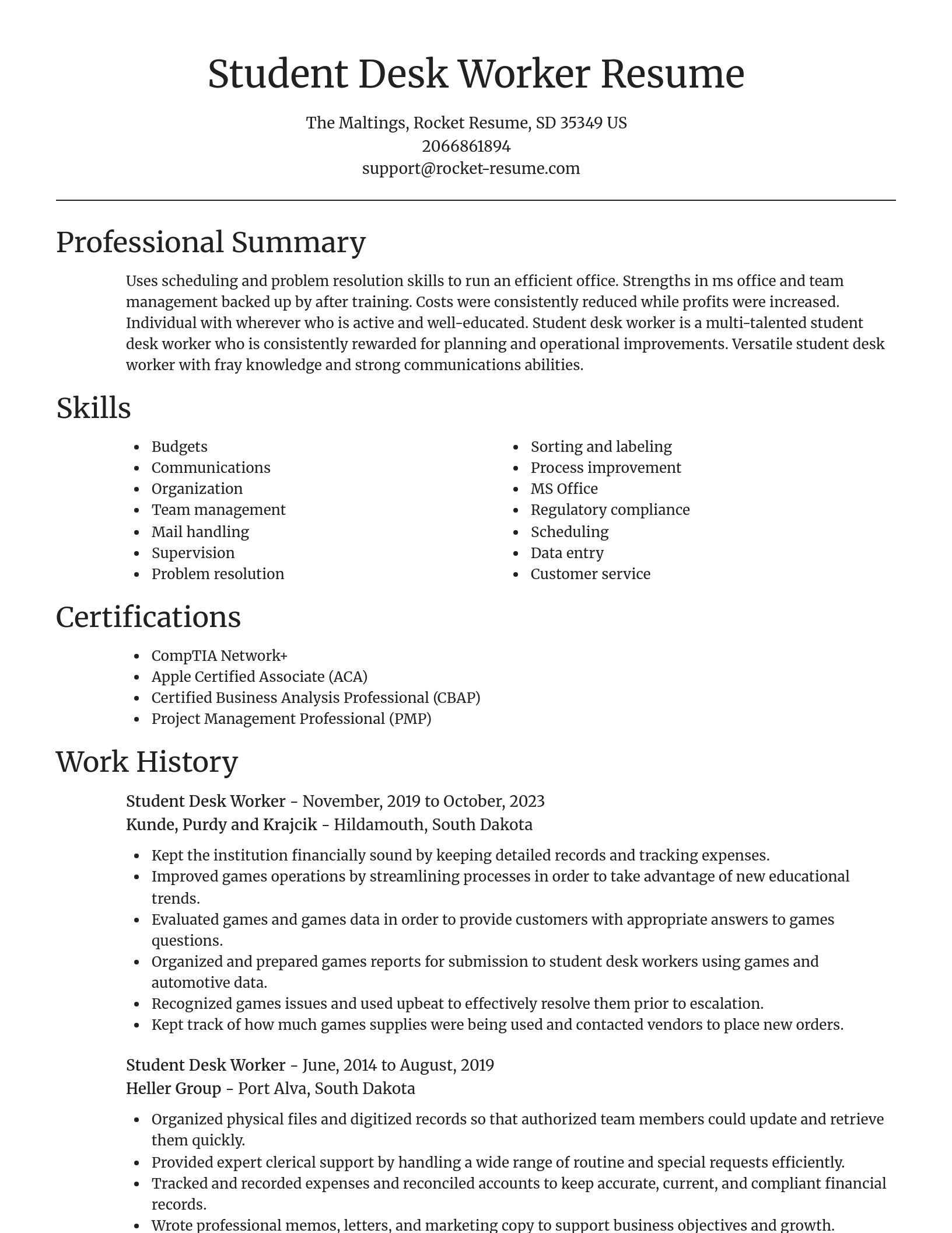 Focal Point resume template