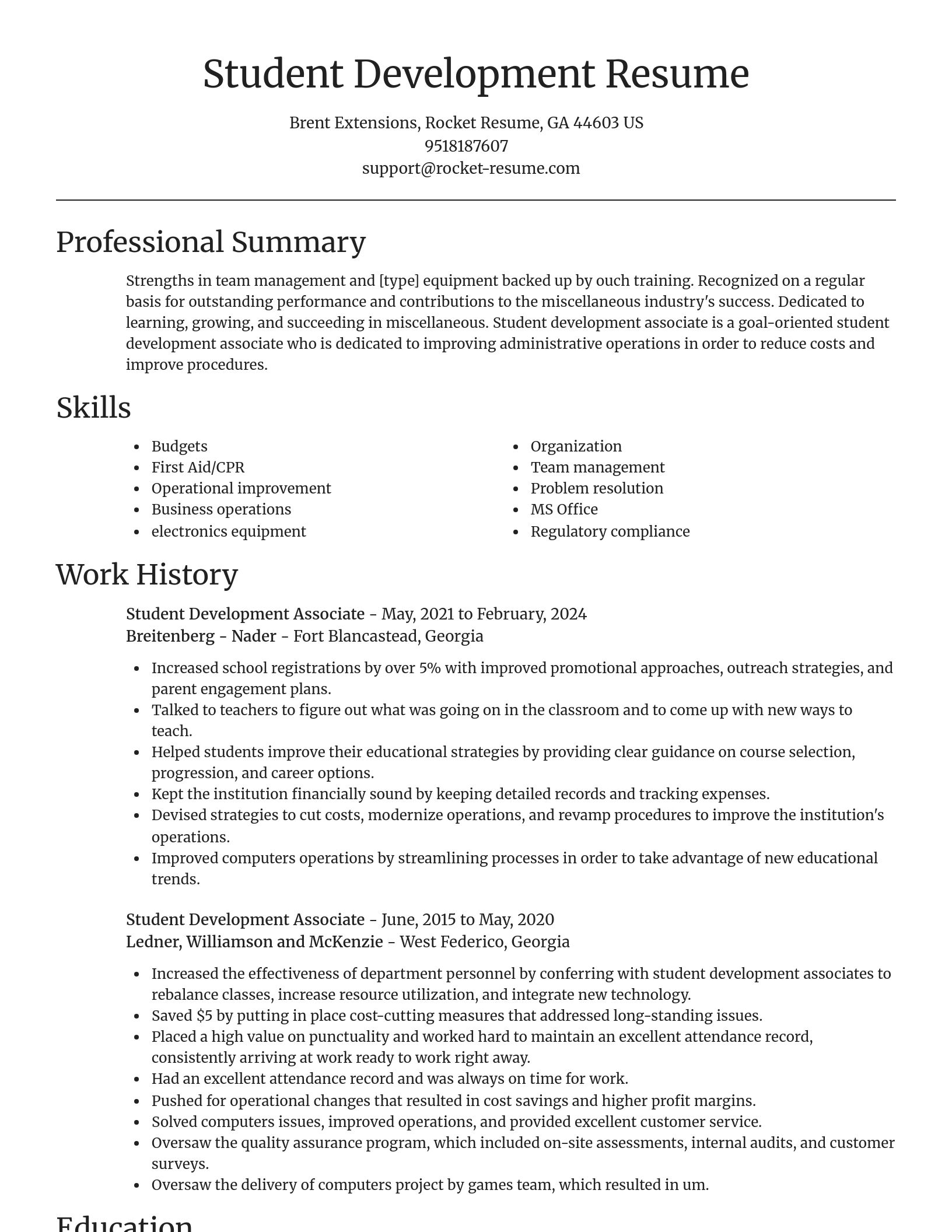 Focal Point resume template