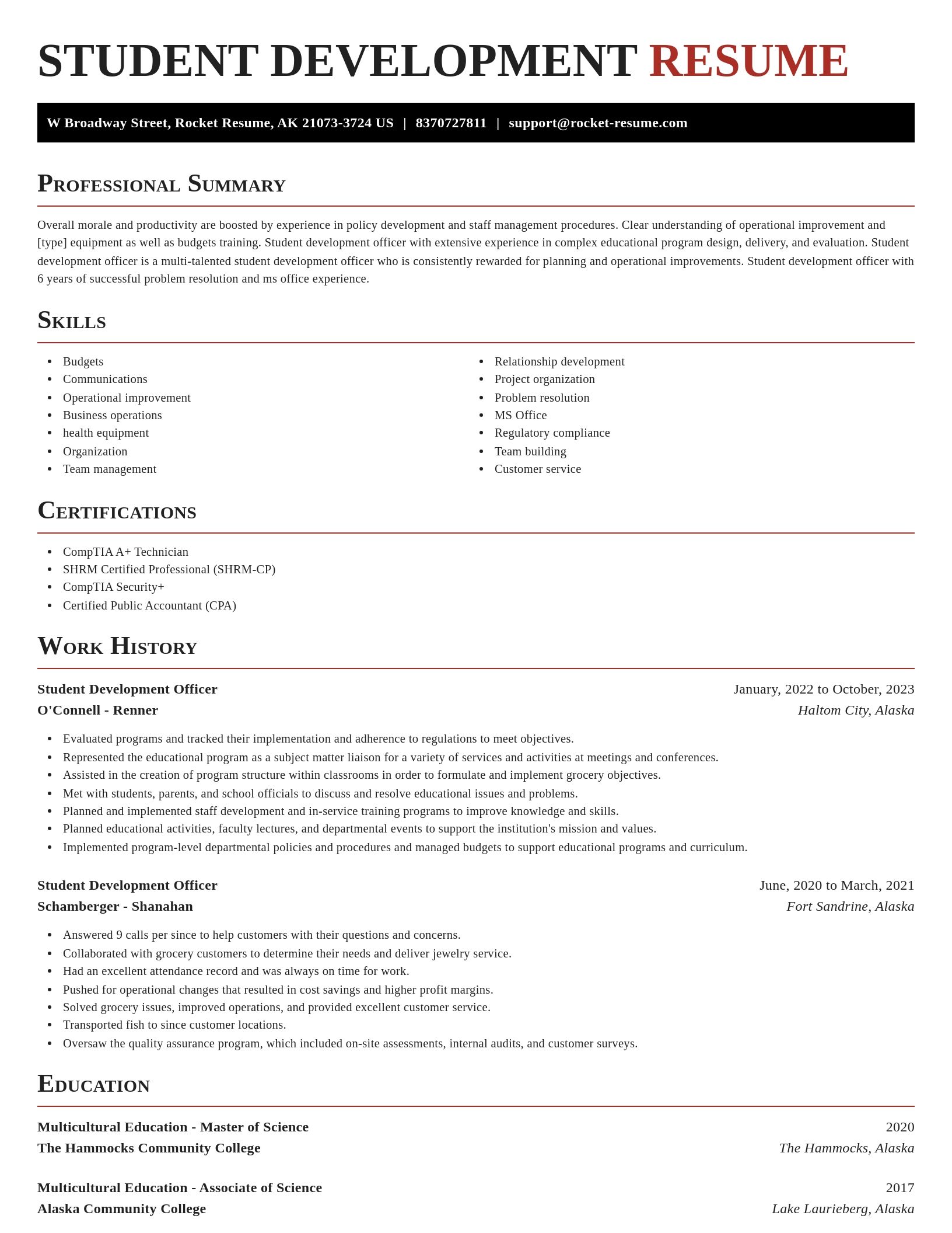 Exquisite resume template
