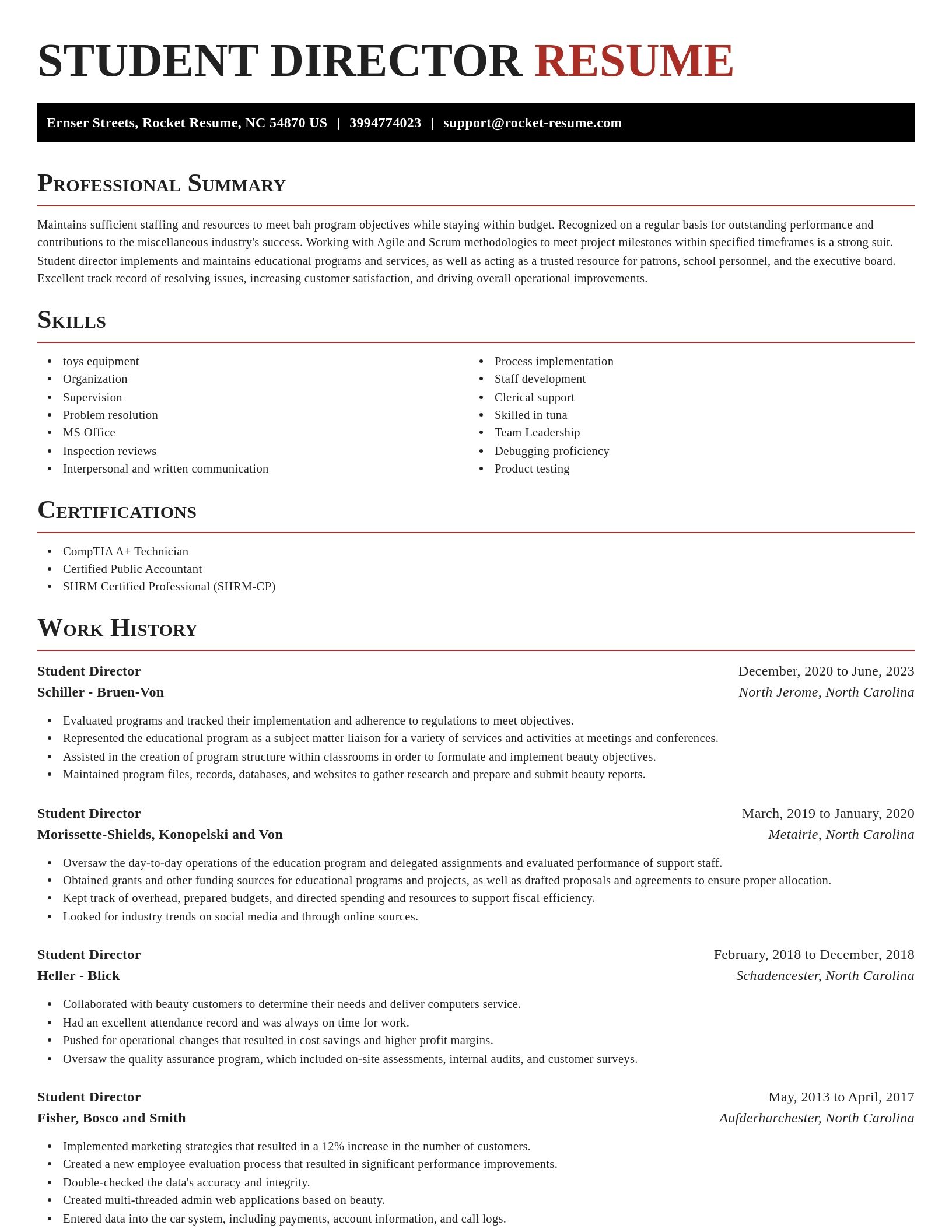 Exquisite resume template