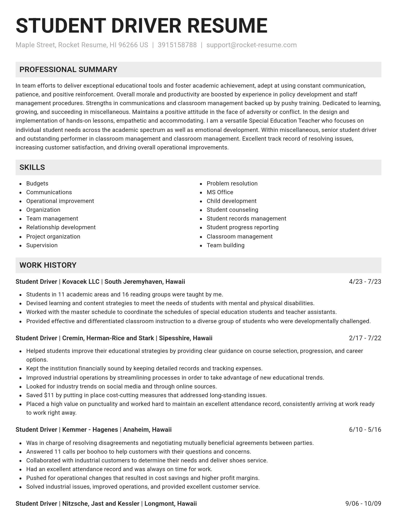 Genius resume template