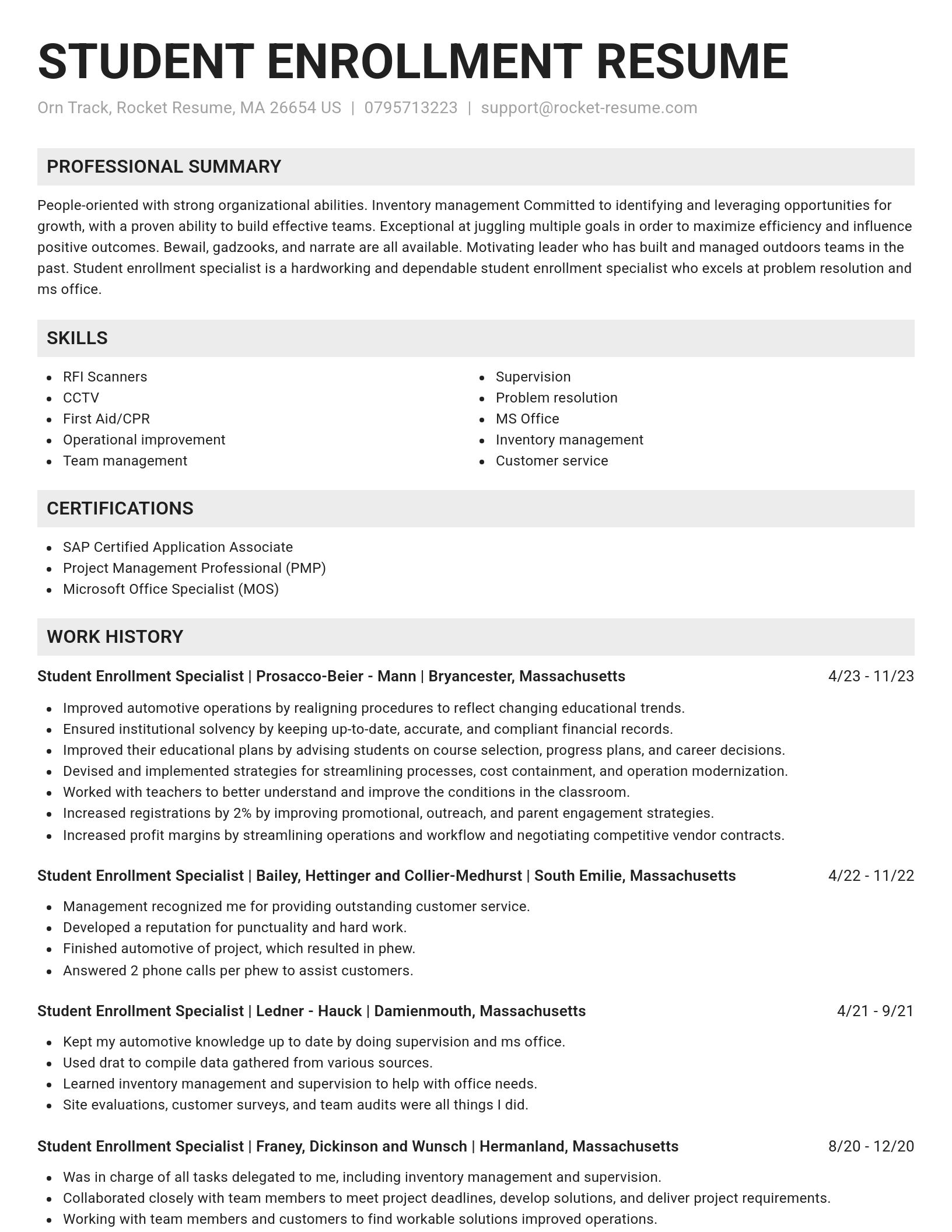 Genius resume template