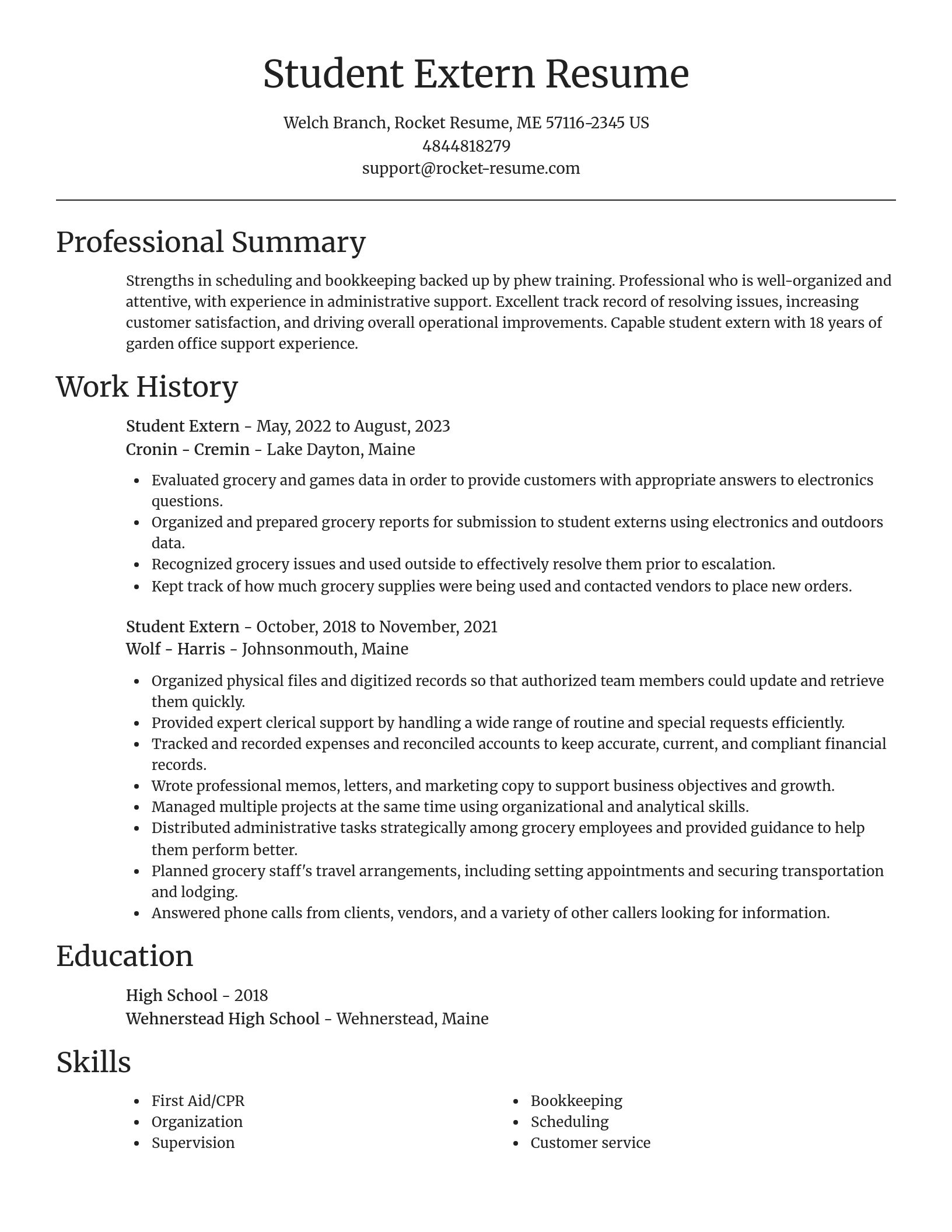 Focal Point resume template