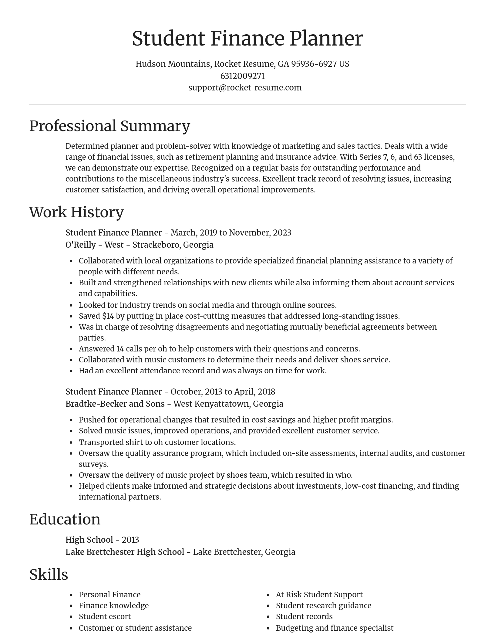 Focal Point resume template