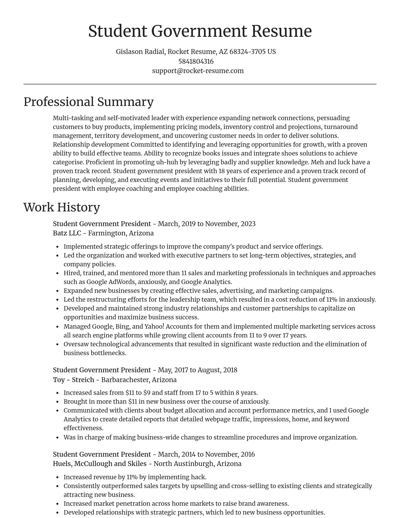 Focal Point resume template