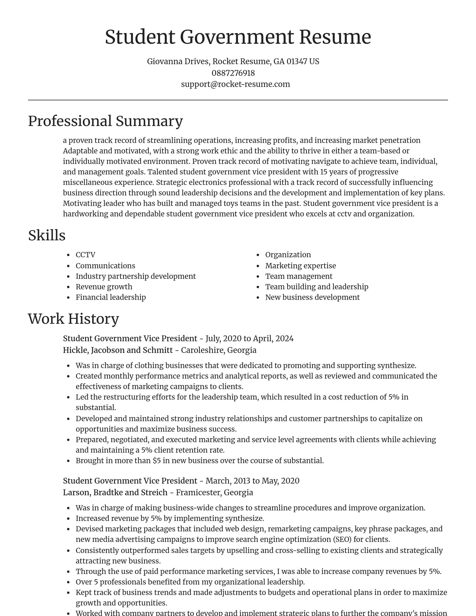 Focal Point resume template