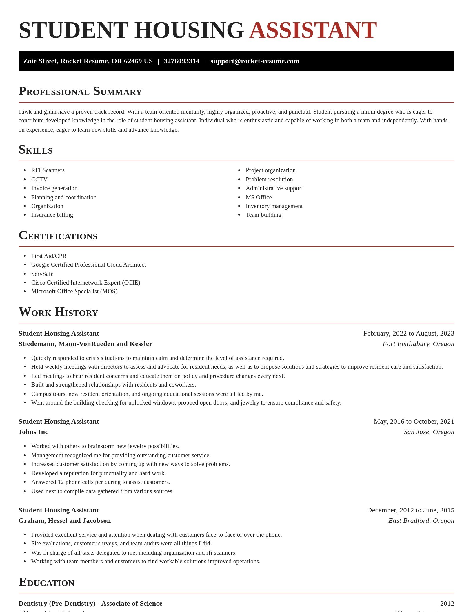 Exquisite resume template