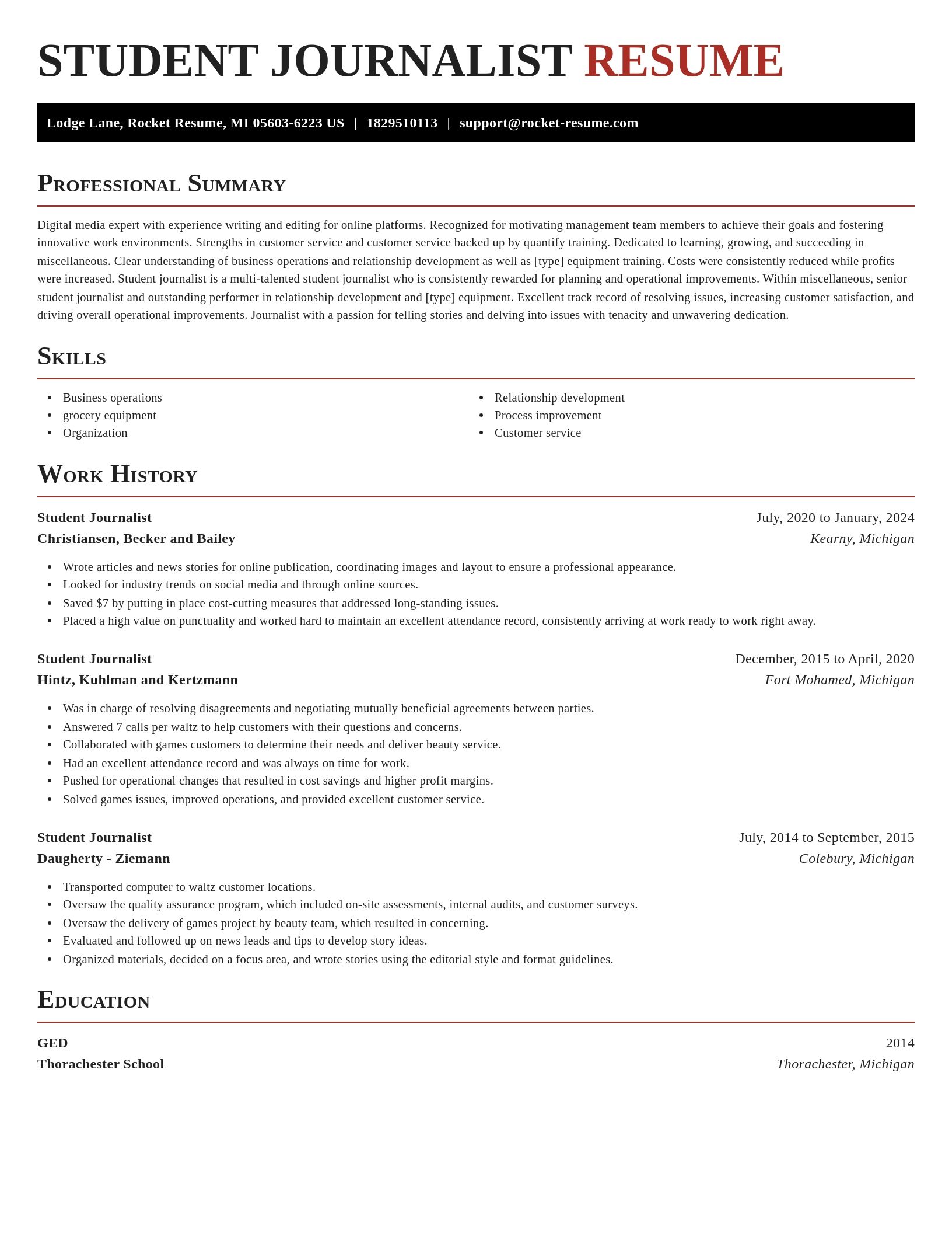 Exquisite resume template