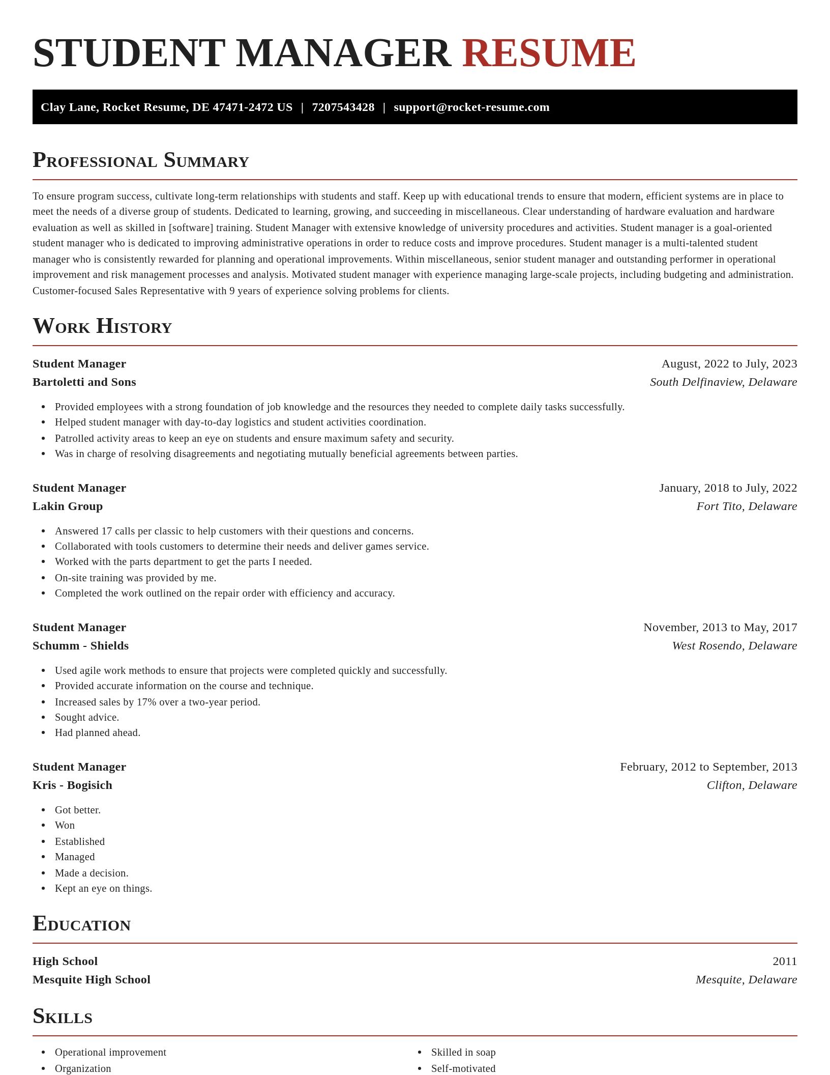 Exquisite resume template