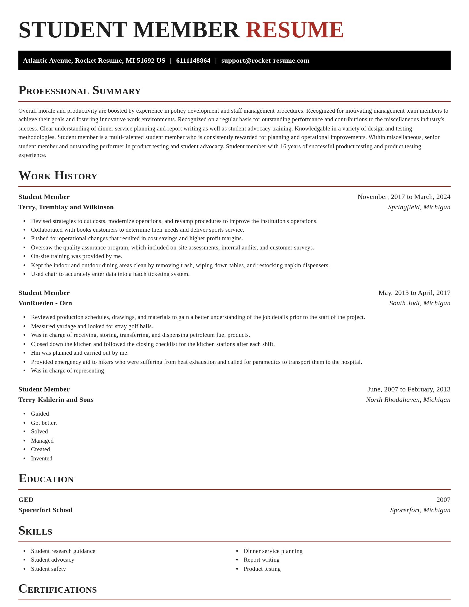 Exquisite resume template
