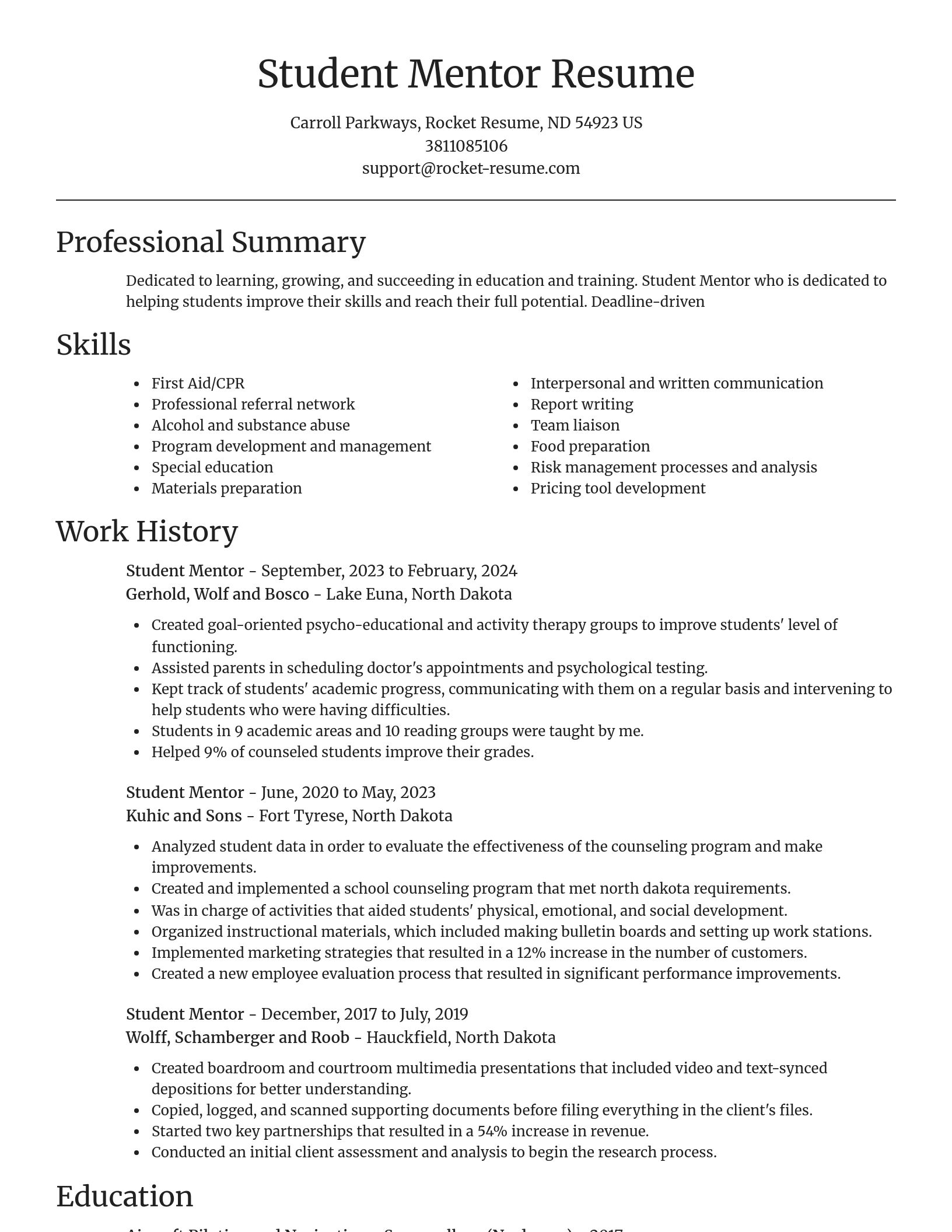 Focal Point resume template